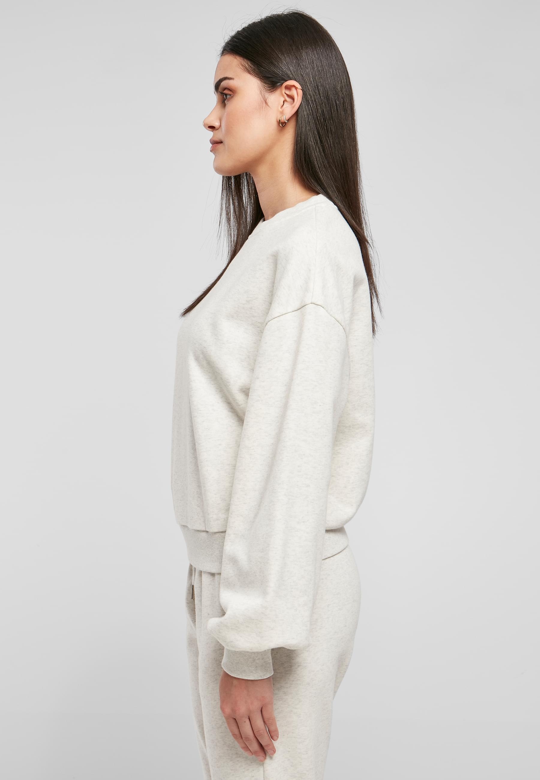 URBAN CLASSICS Sweater »Urban Classics Damen Ladies Oversized Color Melange Crewneck«, (1 tlg.)