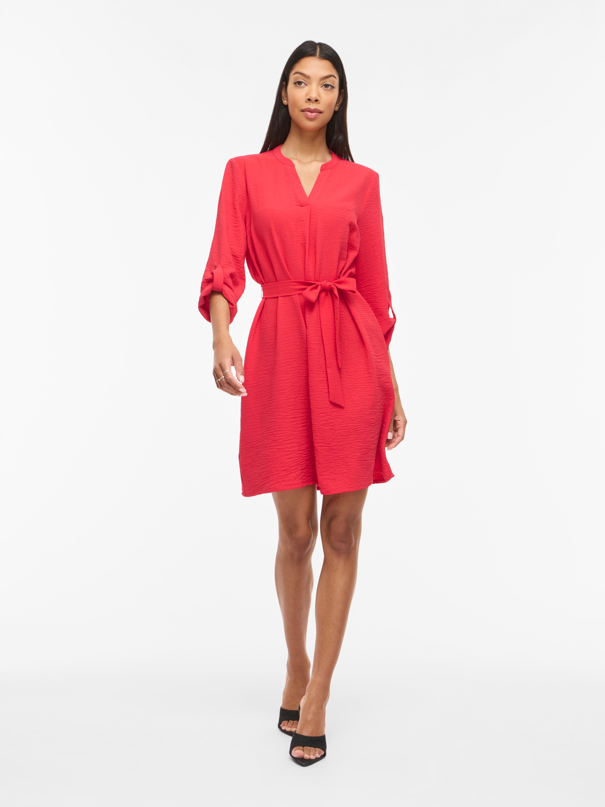 Vila Minikleid "VIJOSA 3/4 V-NECK DRESS" Sommerkleid günstig online kaufen