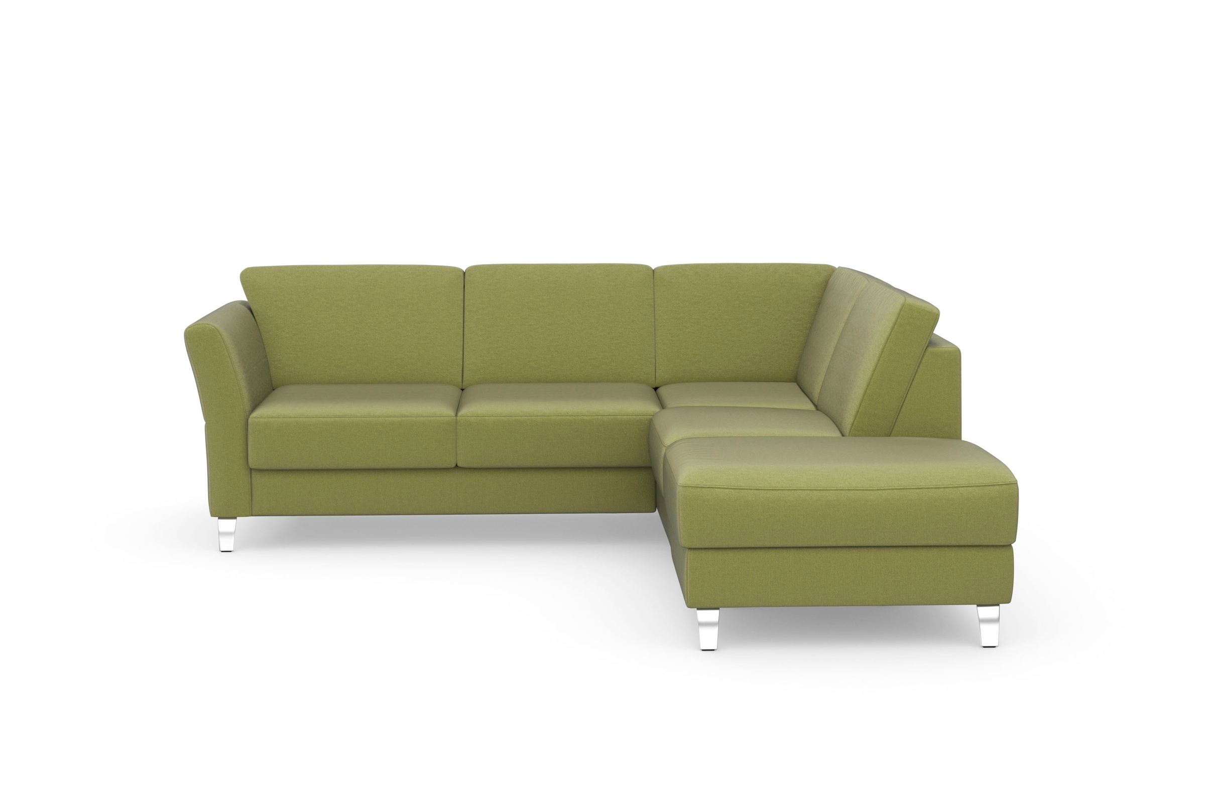 SIT & MORE Visby L-Shape Corner Sofa Green 10