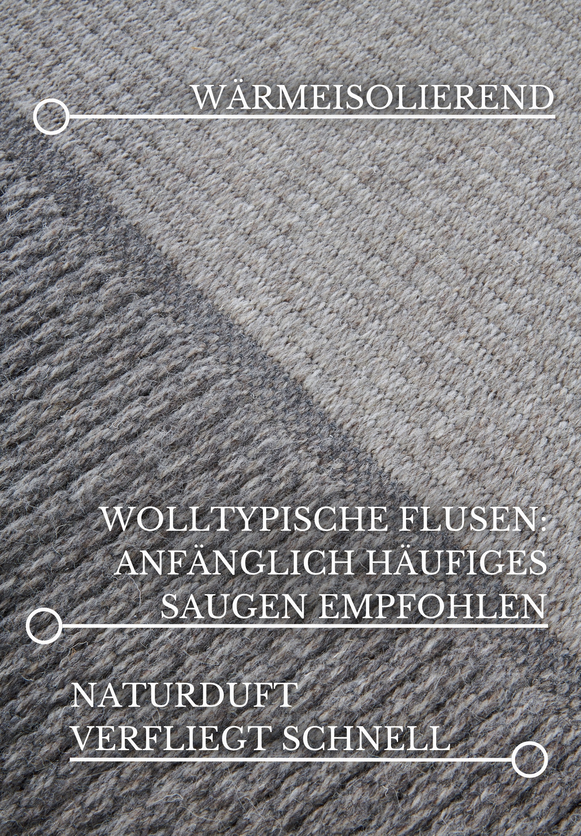 Villeroy & Boch Wollteppich »Johann«, rechteckig, 5 mm Höhe, Schurwolle, Wolle, Natur, Wohnzimmer, Schlafzimmer, Boho, Skandi