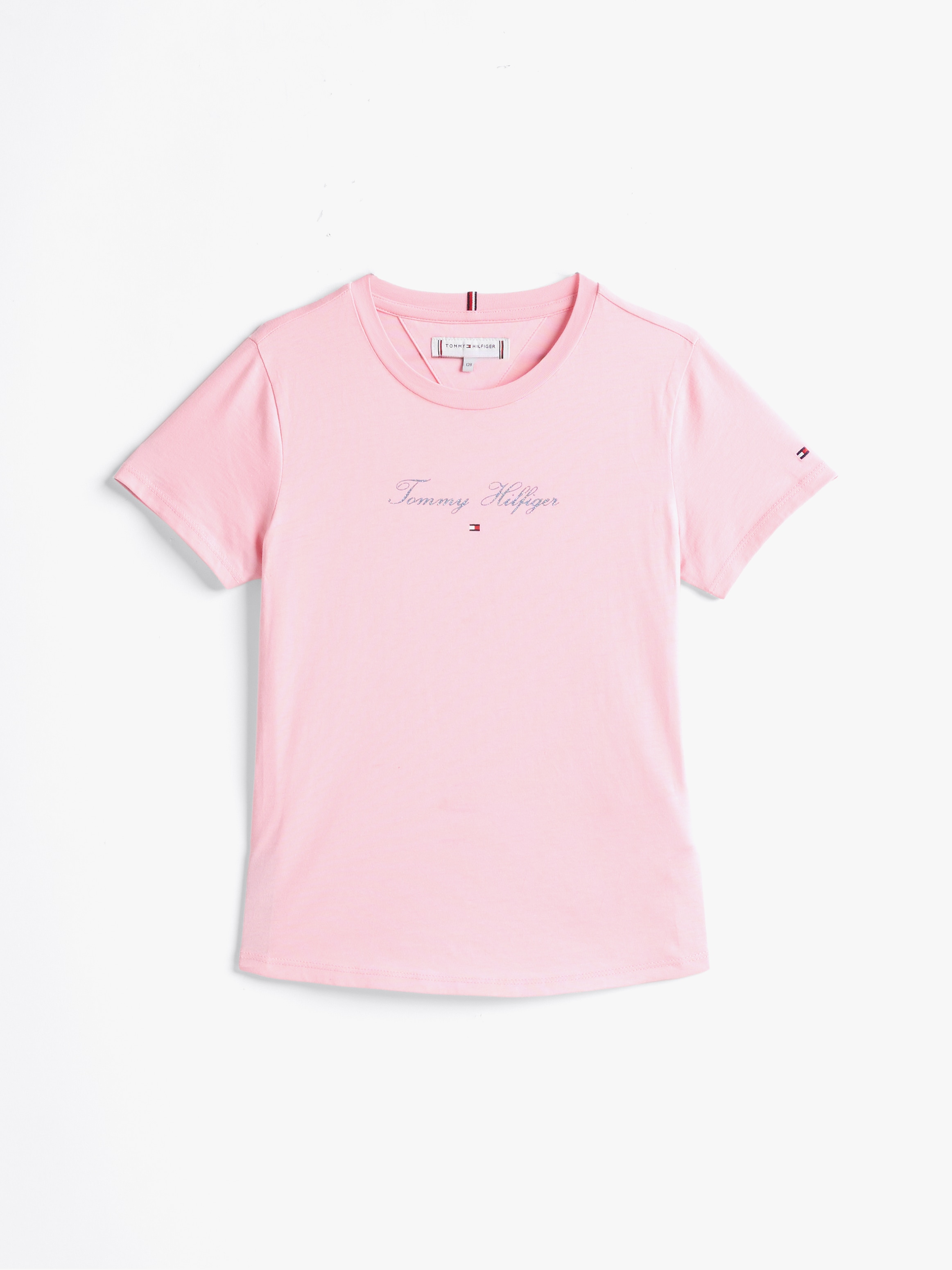 Tommy Hilfiger T-Shirt, mit glitzerndem Schriftzug