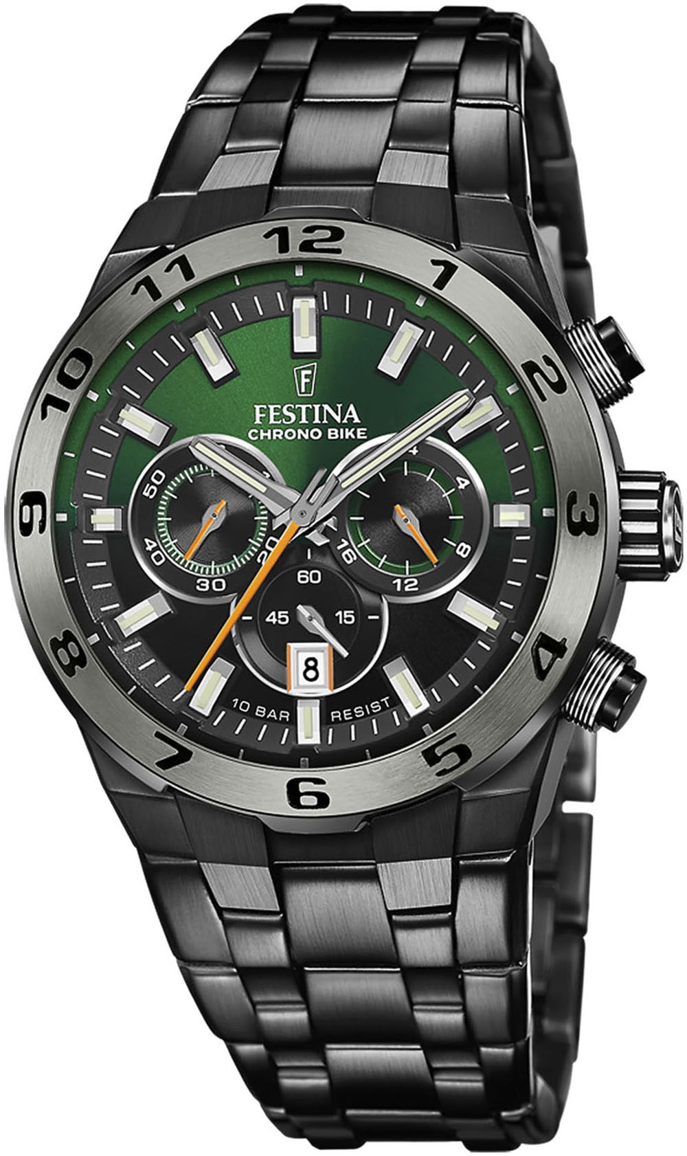 Festina Chronograph »Chrono Bike 2024«, (Set, 3 tlg., Uhr mit Wechselband und Werkzeug), Armbanduhr, Quarzuhr, Herrenuhr, Stoppfunktion, Special Edition