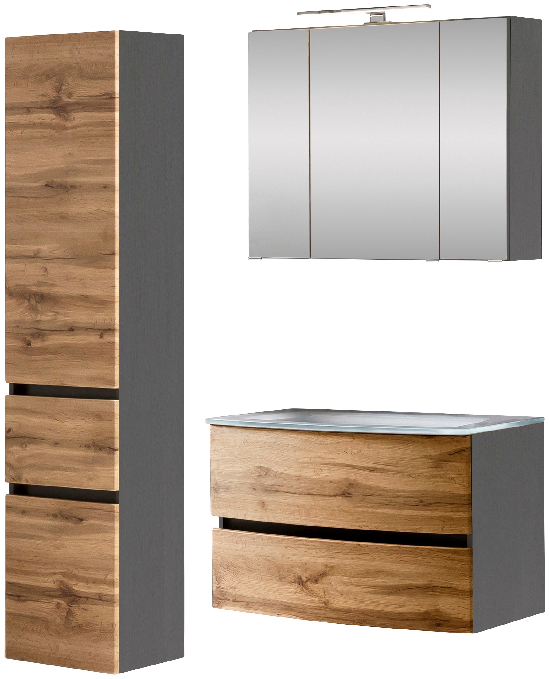 welltime Badezimmer-Set "Kaunas" Set, 3 Stk. tlg. günstig online kaufen