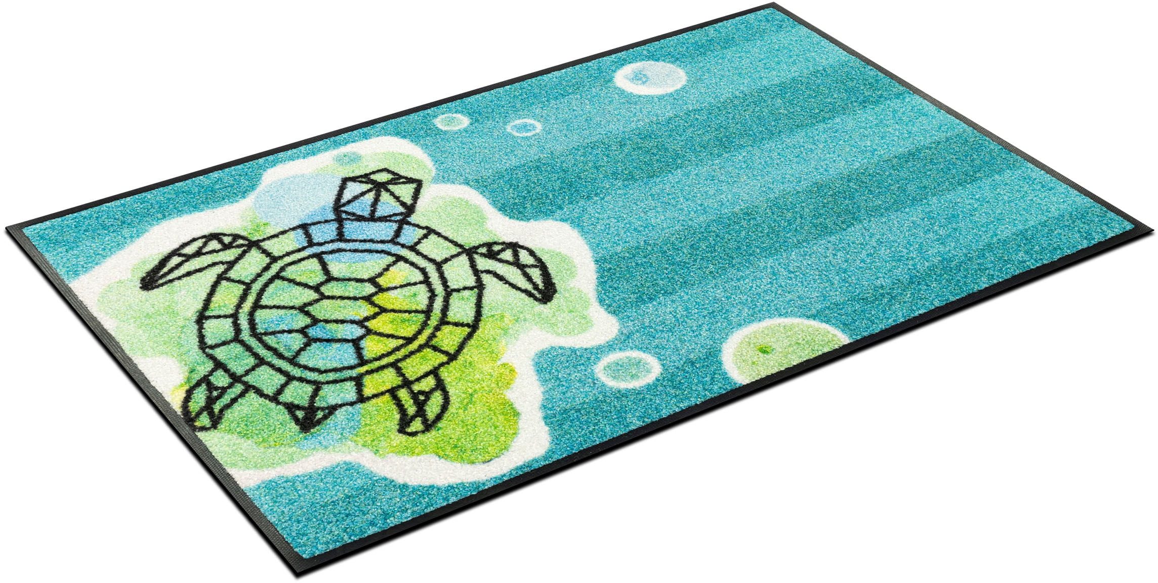 Wash+dry by Kleen-Tex Durų kilimėlis »Turtle Splash« rechteckig