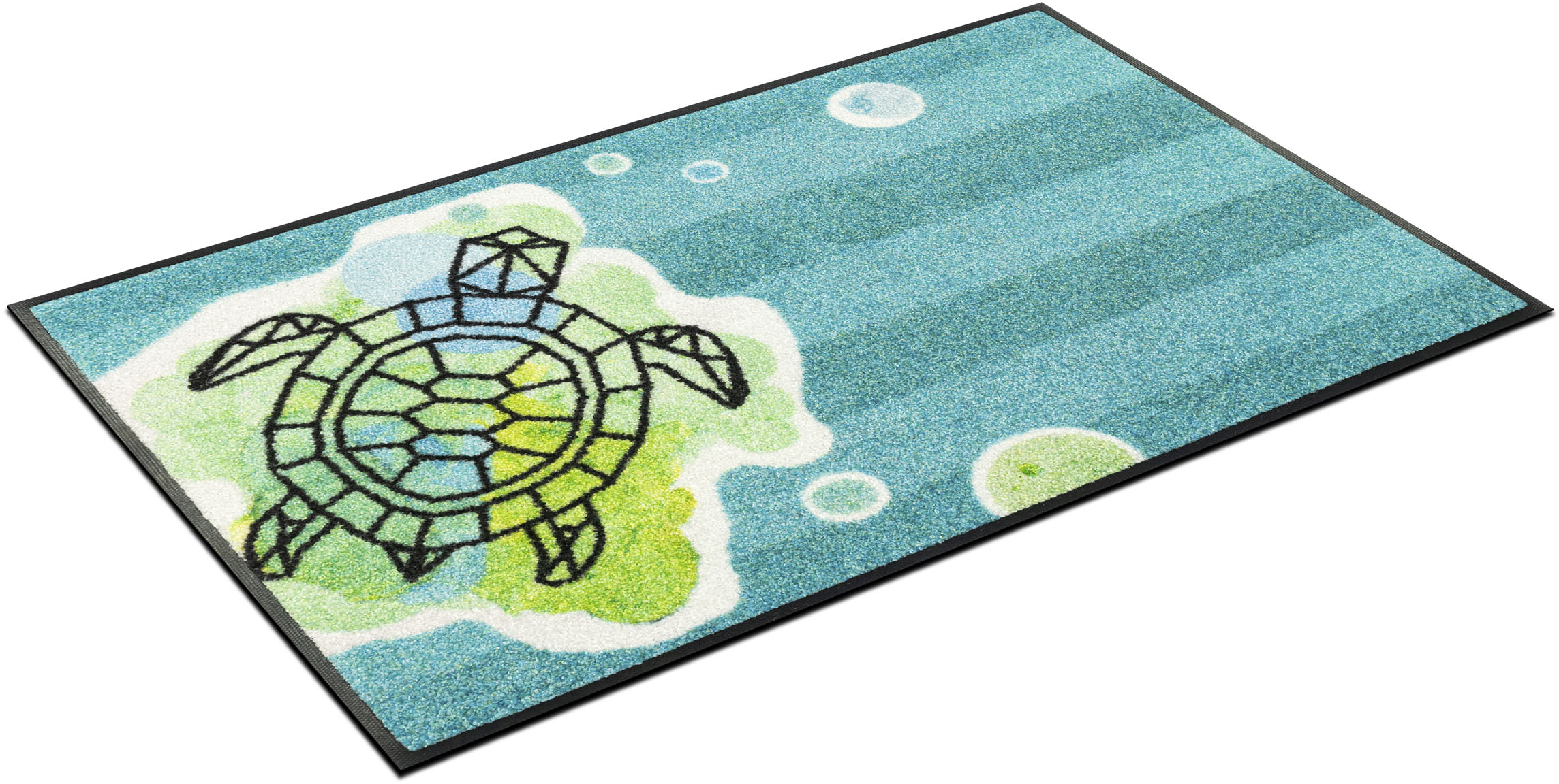 Thumbnail - wash+dry by Kleen-Tex Fußmatte "Turtle Splash", rechteckig