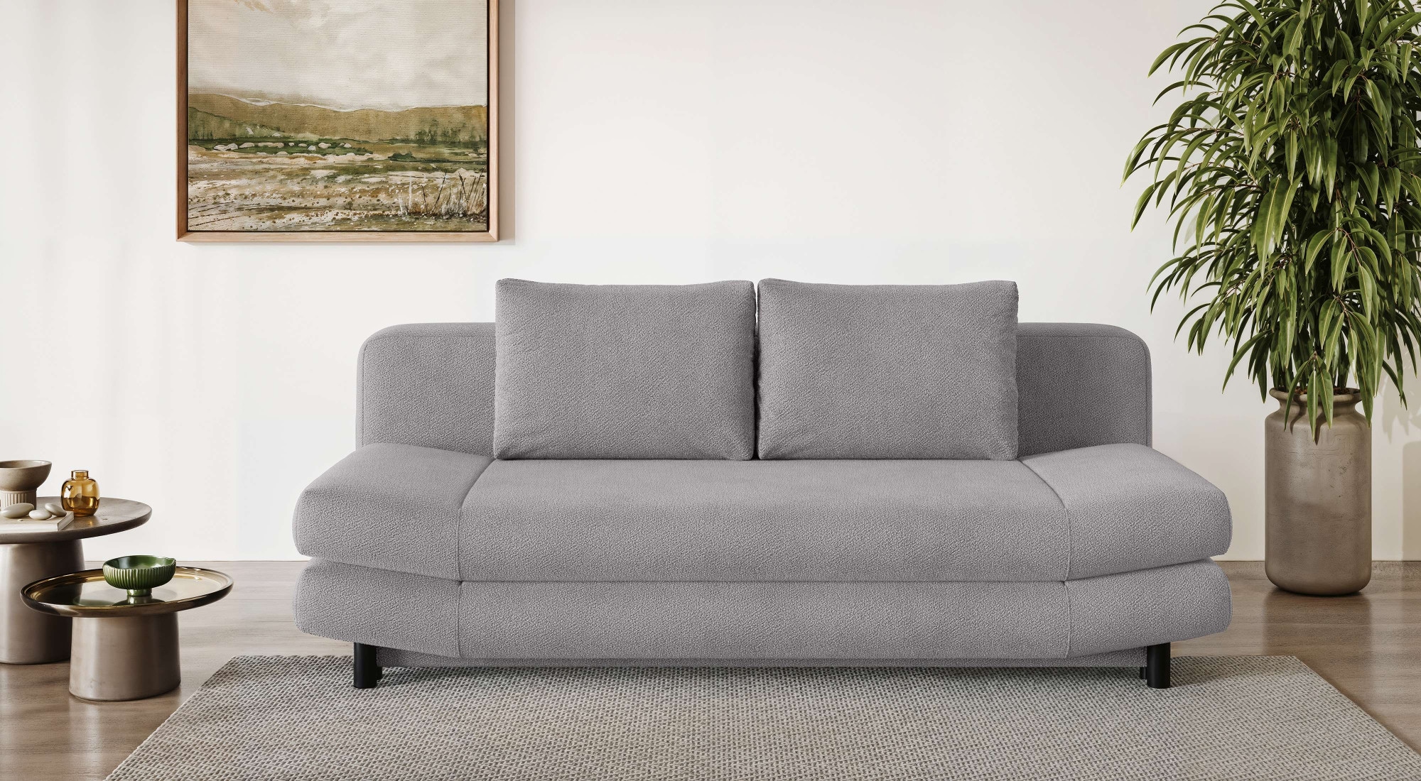Home affaire 3-Sitzer "LENNARA Schlafsofa mit Bettkasten, Maße B/T/H: 209/9 günstig online kaufen