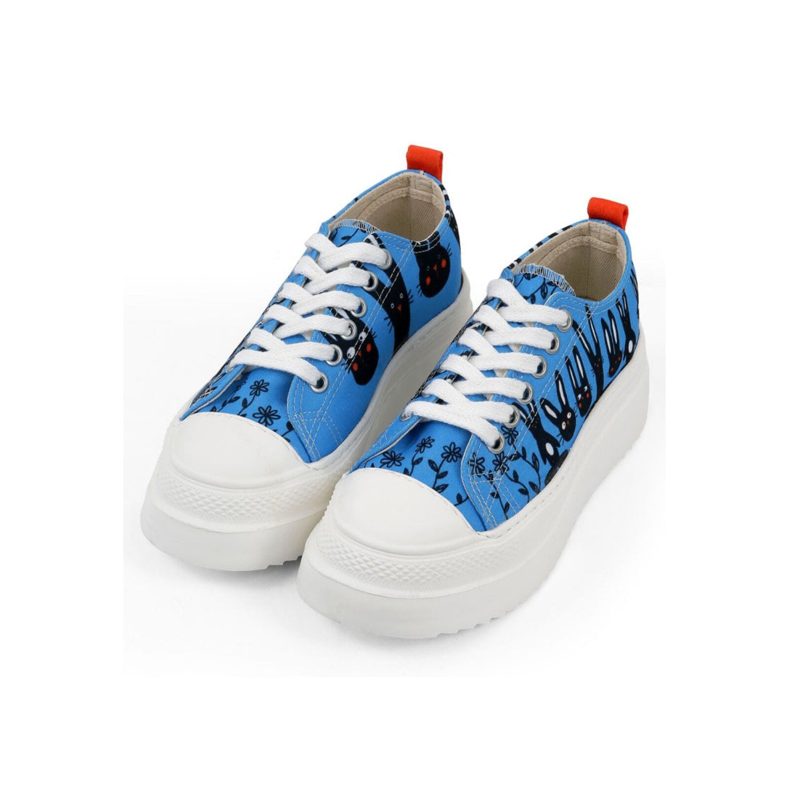 DOGO Sneaker »Freya Low-Top Sneaker Line Of Rabbits Damen Sneaker«, Handgefertigt