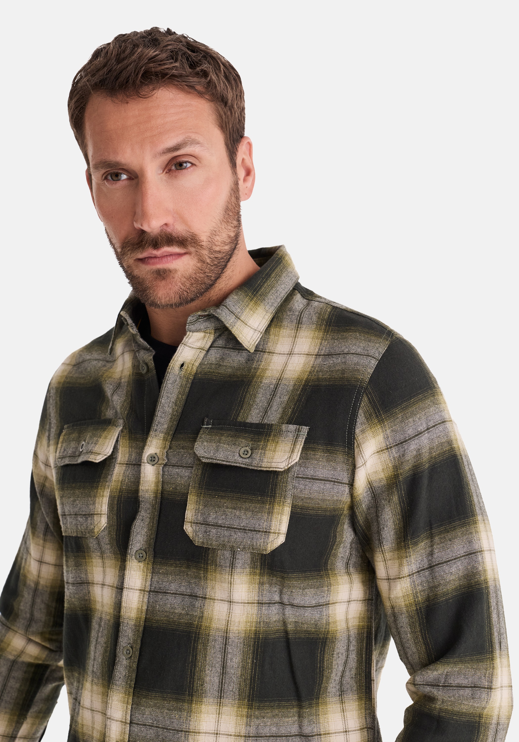 HERO by John Medoox Flanellhemd »HARRY Karohemd« Regular Fit Casual Funktionsmaterial für Herren