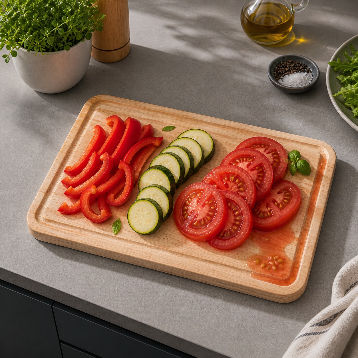 KESPER® Schneidebrett »Schneidebrett, Rubberwood, FSC« mit Saftrille