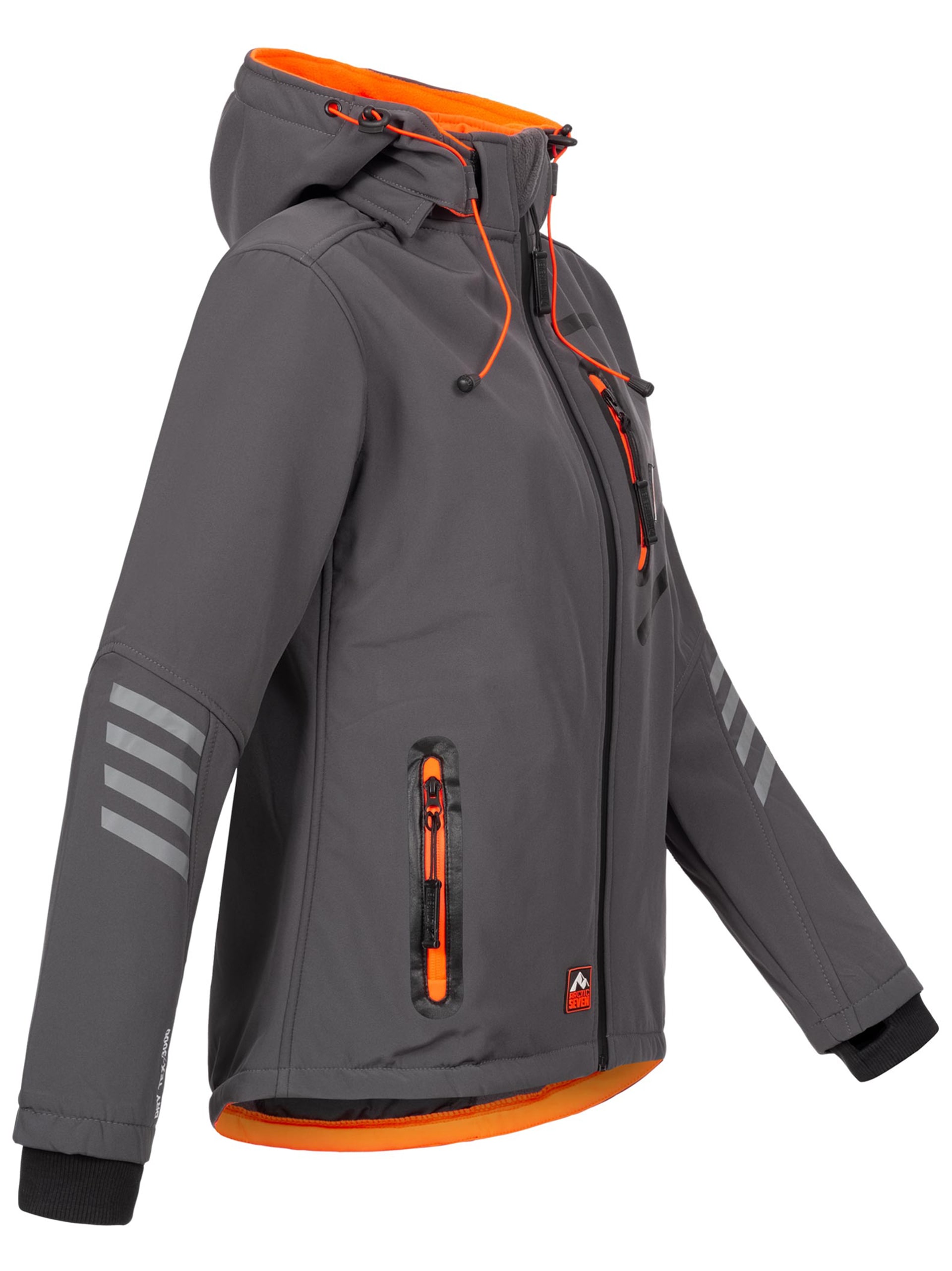 Arctic Seven Softshelljacke »ASNicolia«, funktionale Outdoorjacke mit abnehmbarer Kapuze