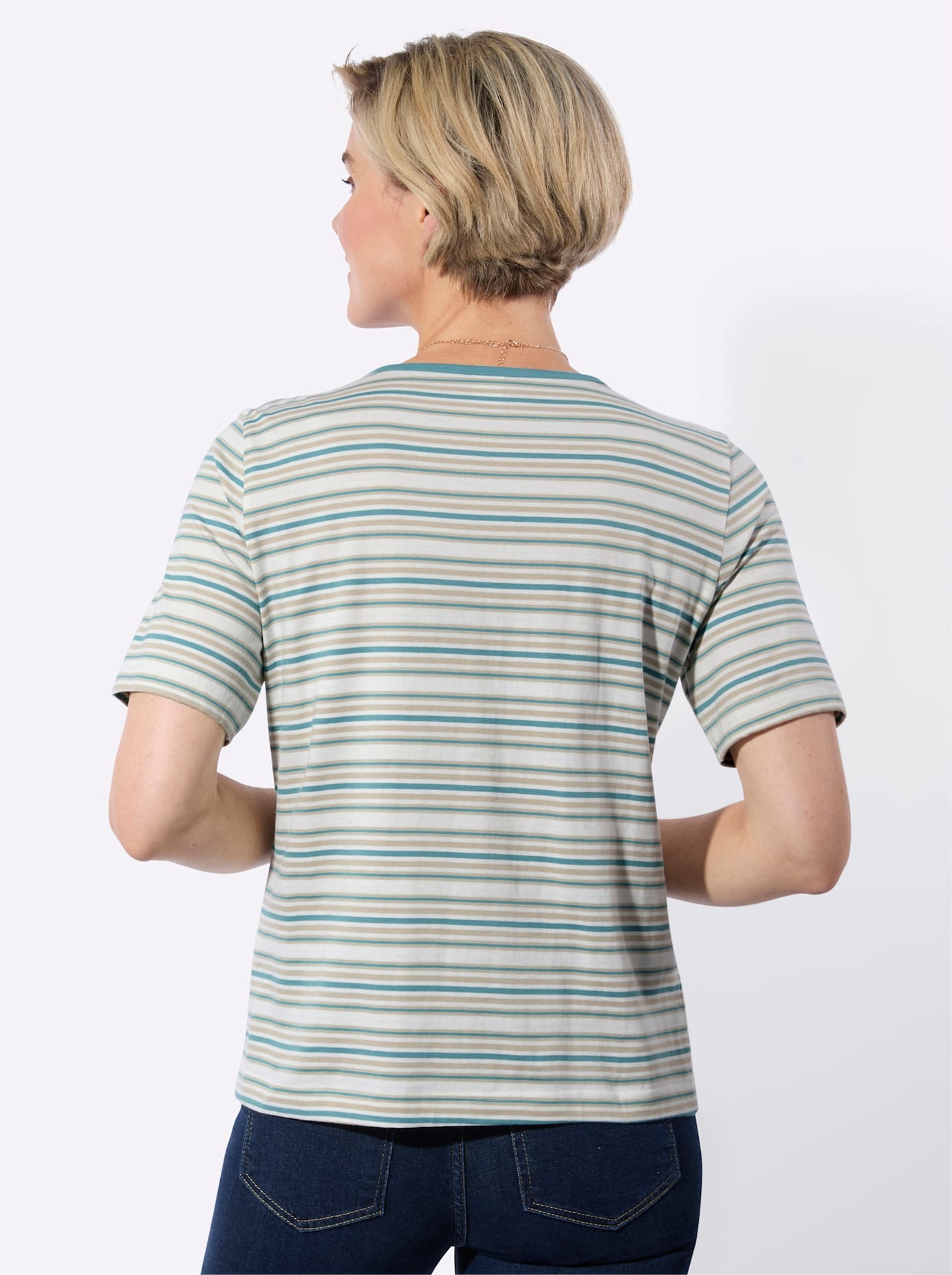 Thumbnail - Classic Basics Rundhalsshirt "Ringelshirt" 1 tlg.