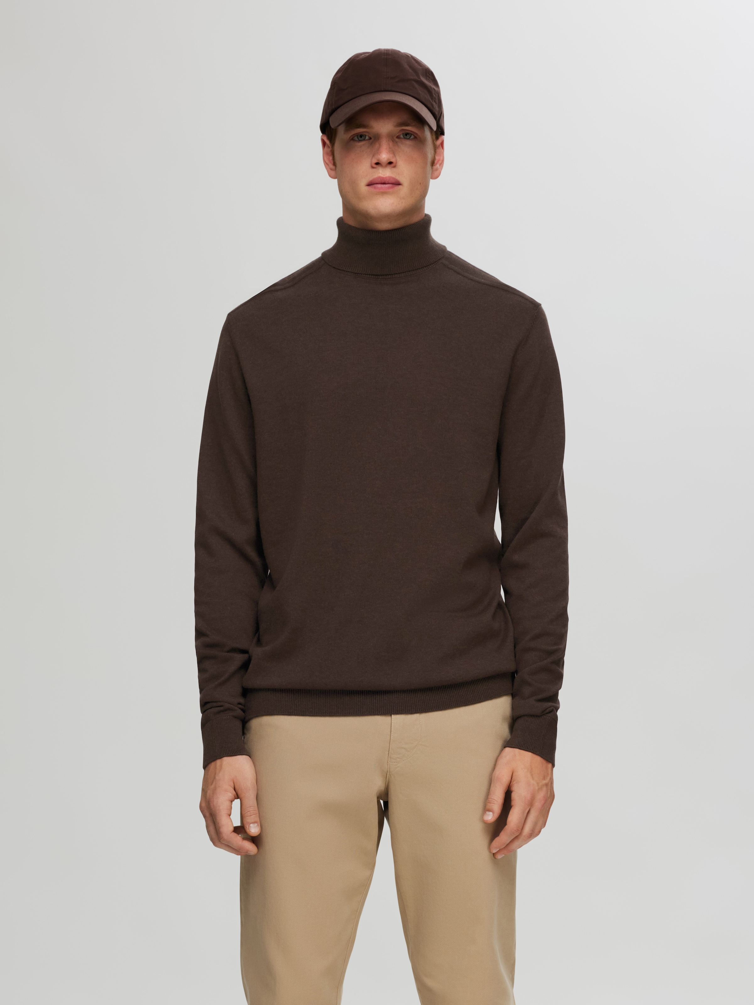 SELECTED HOMME Strickpullover "SLHBERG ROLL NECK B NOOS" günstig online kaufen