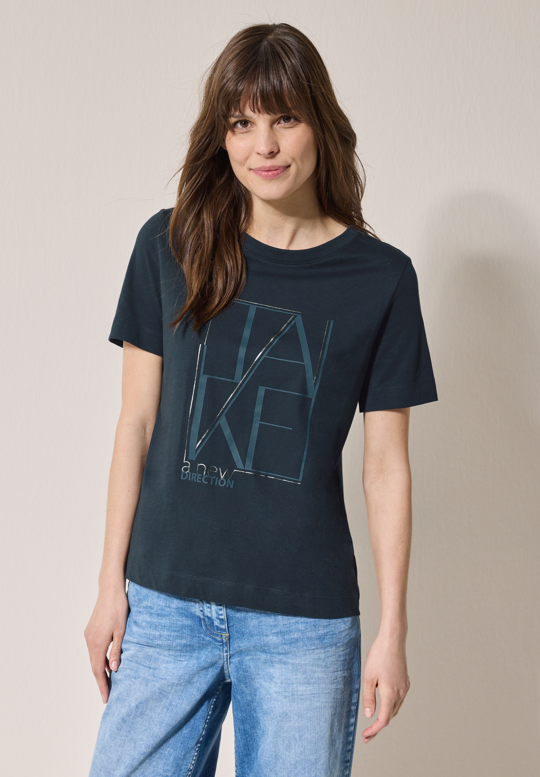 Cecil T-Shirt, aus reiner Baumwolle günstig online kaufen