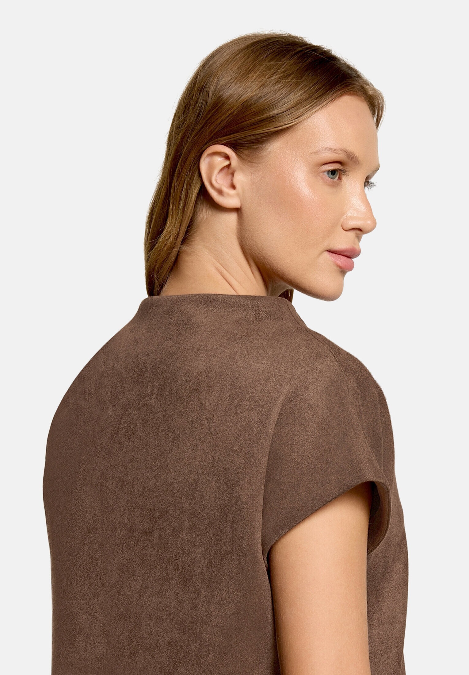 Cartoon Kurzarmshirt »Damen mit Stehkragen« 1