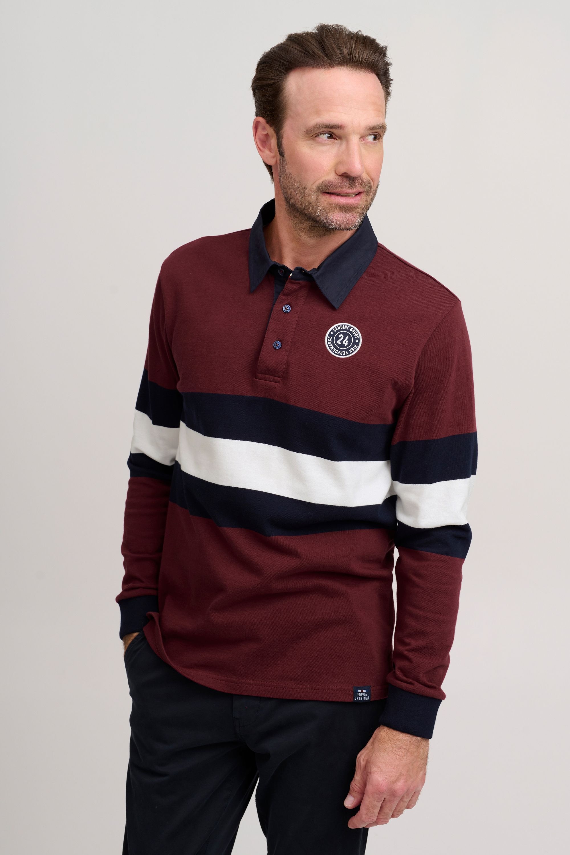 FQ1924 Langarm-Poloshirt "Langarm-Poloshirt FQMikkael" günstig online kaufen