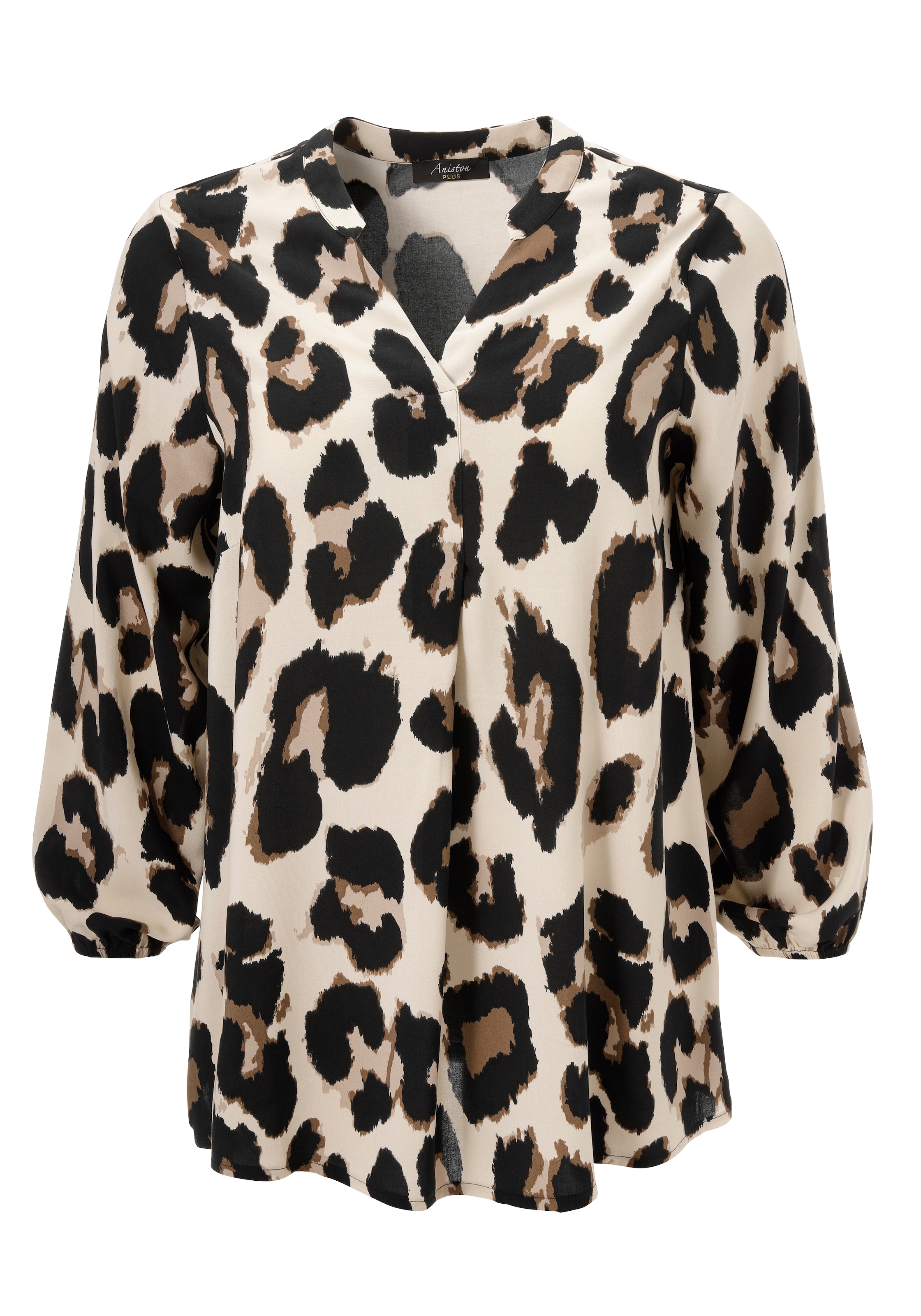 Aniston PLUS Schlupfbluse, mit trendigem Leoprint