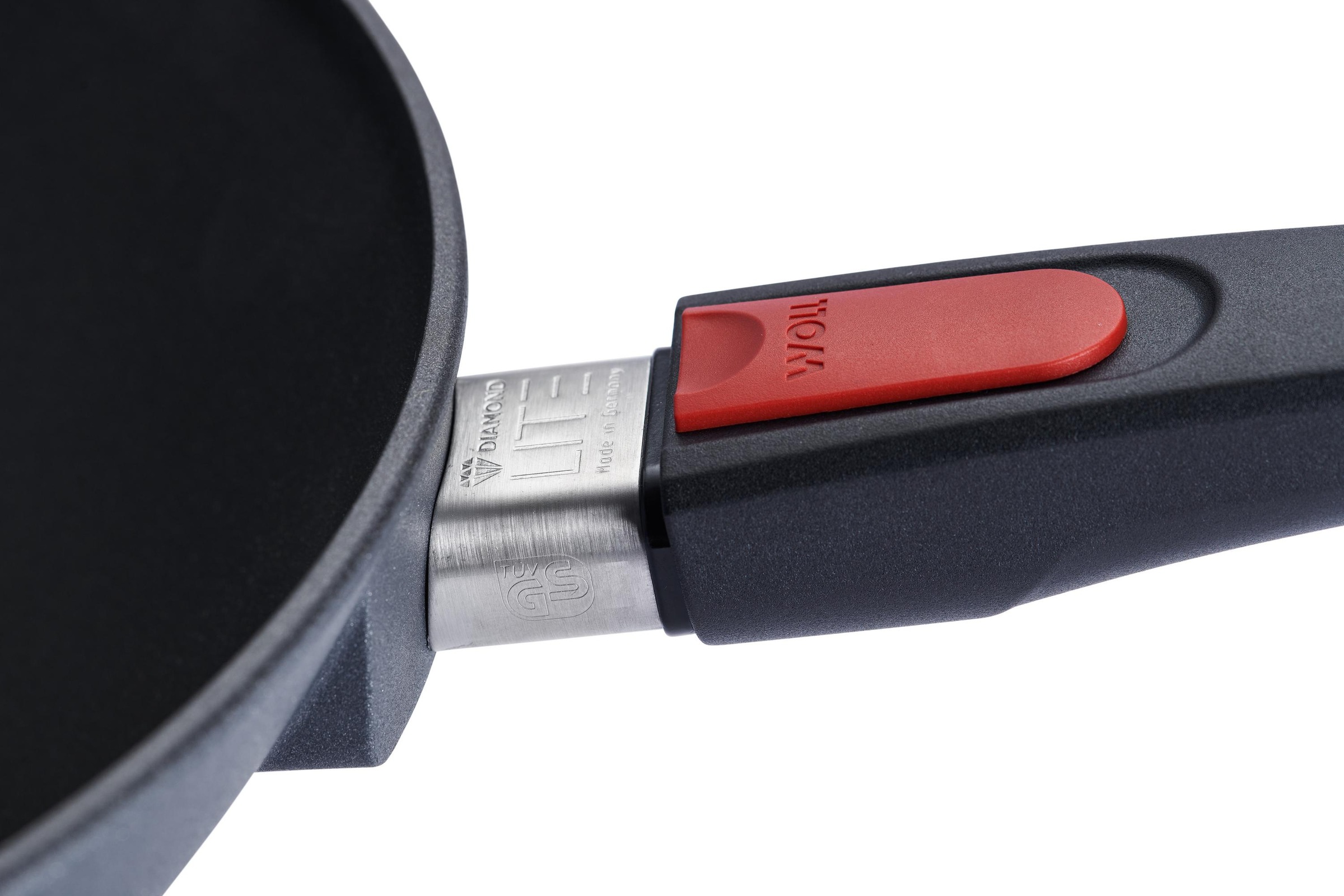 WOLL Wok »Diamond Lite Wok«, Aluminiumguss, abnehmbarer Griff, Induktion