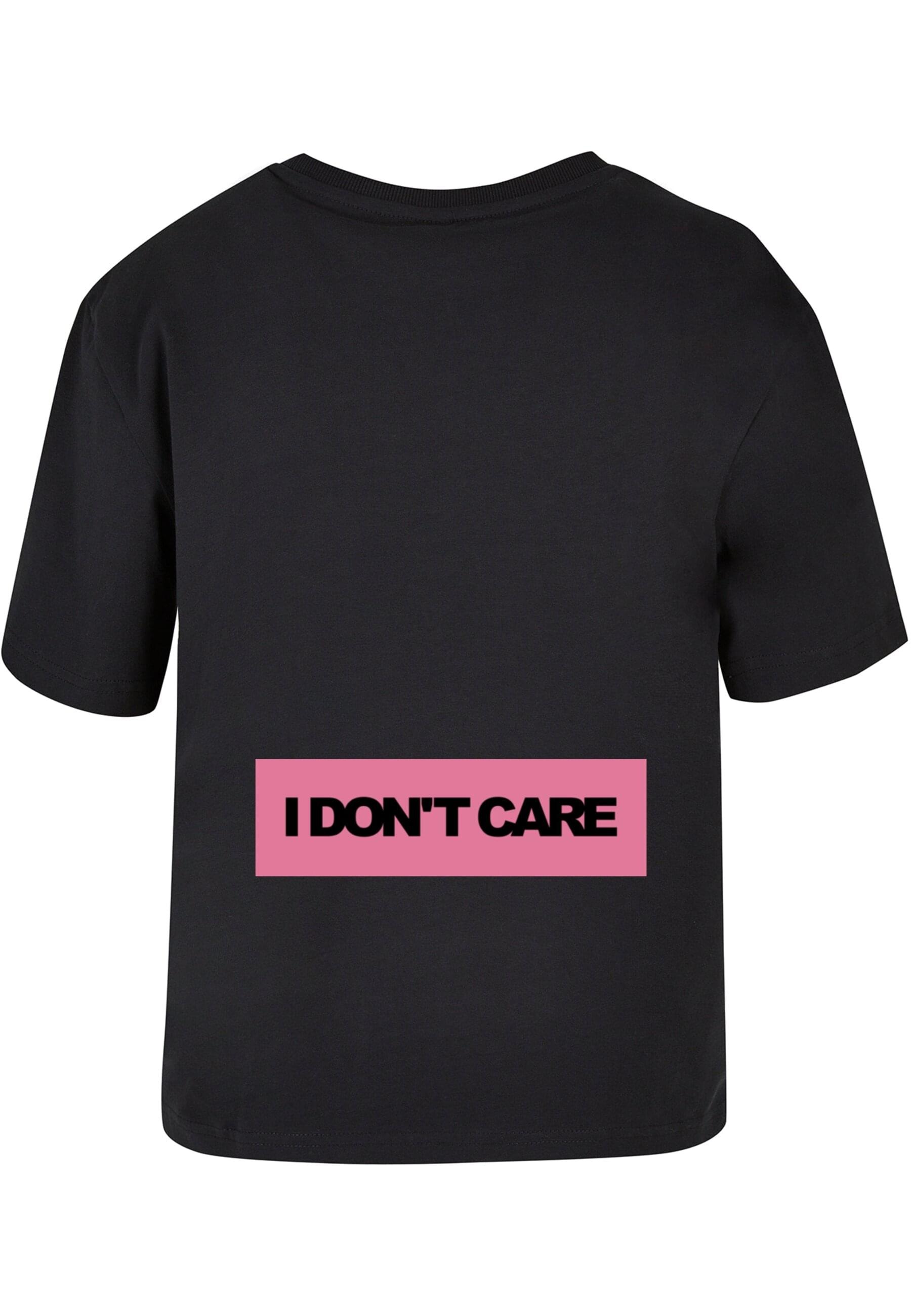 Miss Tee T-Shirt »Miss Tee Damen I Don't Care Tee«, (1 tlg.)