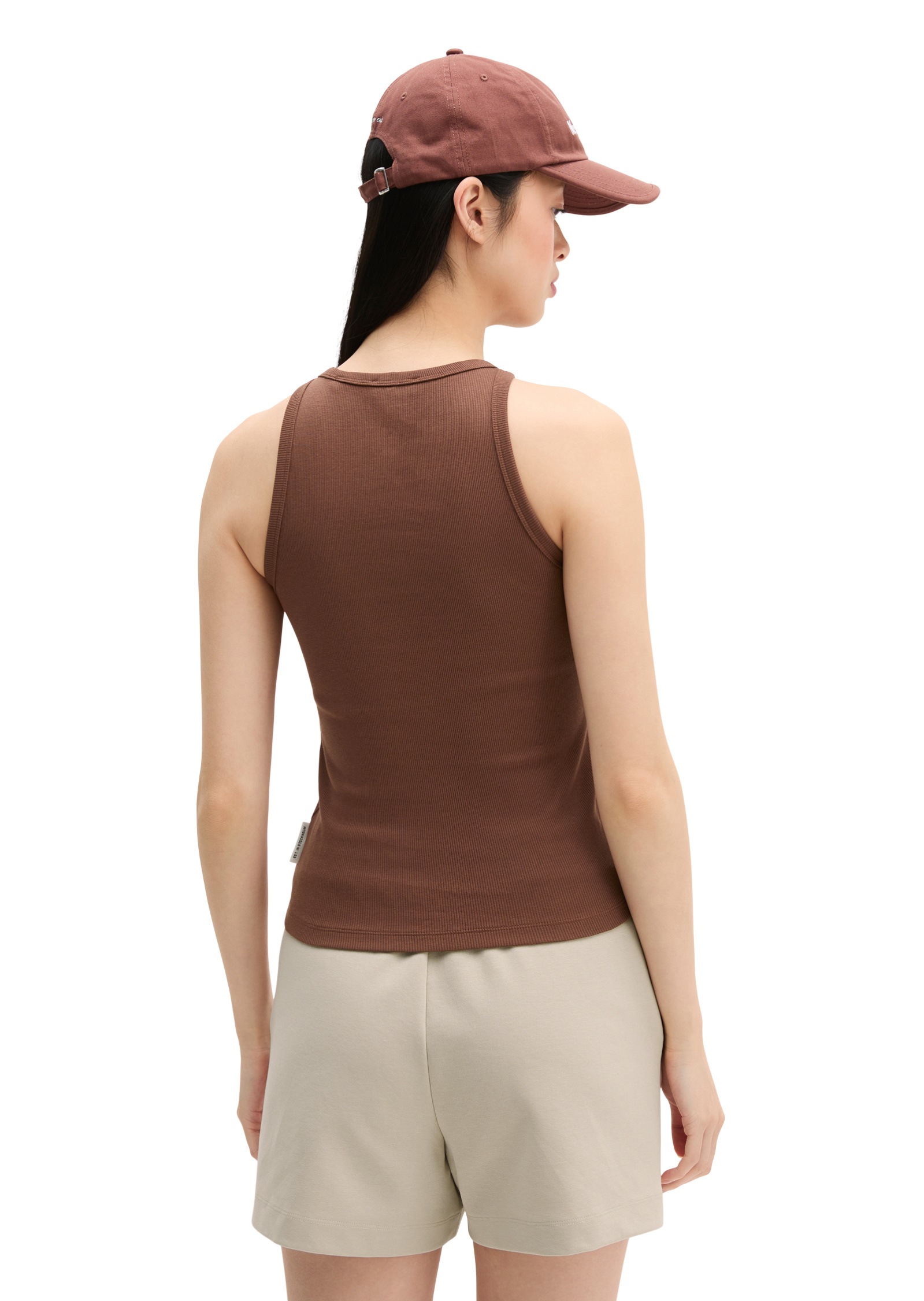 Marc O'Polo T-Shirt »aus elastischem Rippjersey«