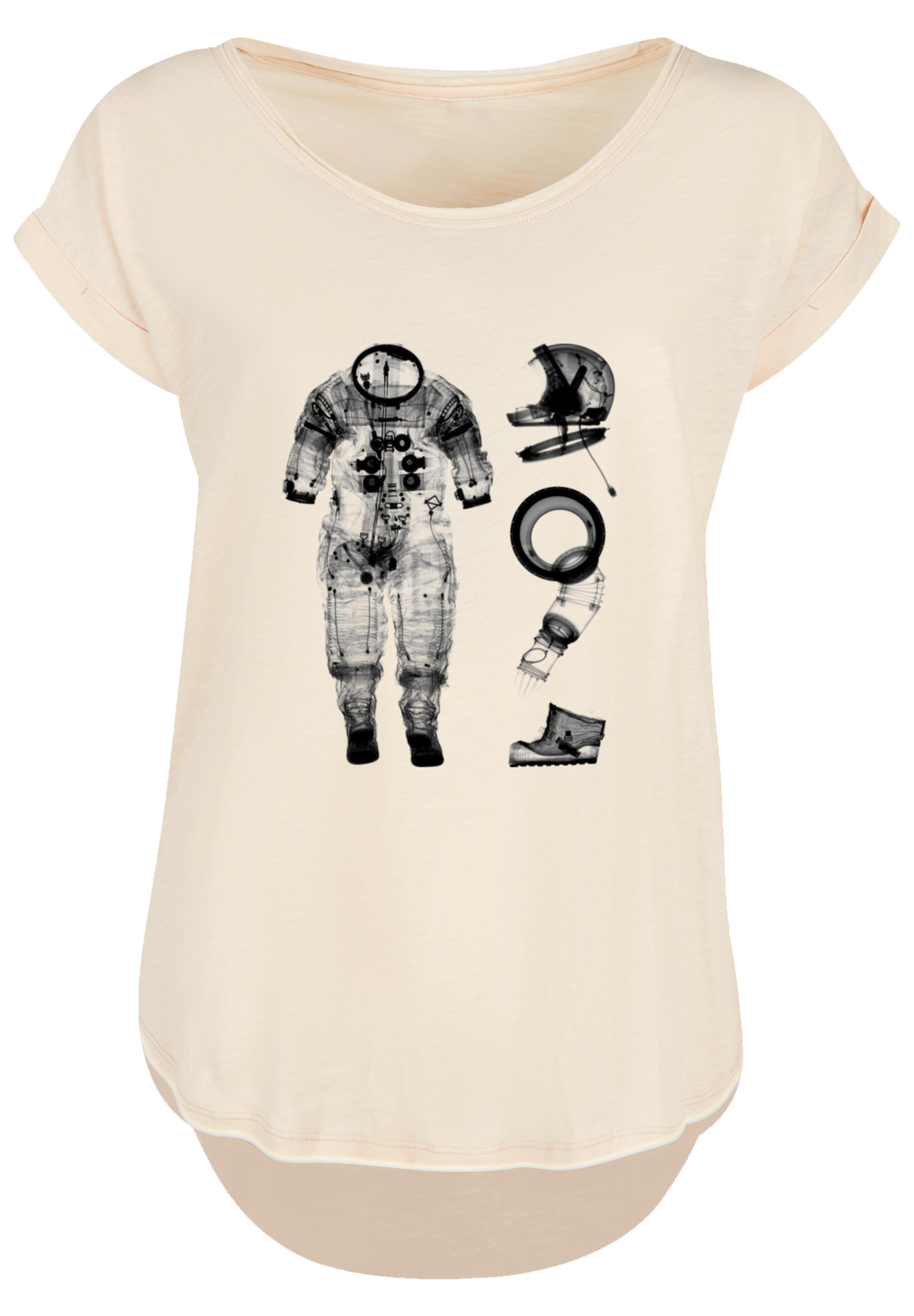 F4NT4STIC T-Shirt »NASA Apollo 14 A7 L Pressure Suit Negative X Ray«, Premium Qualität