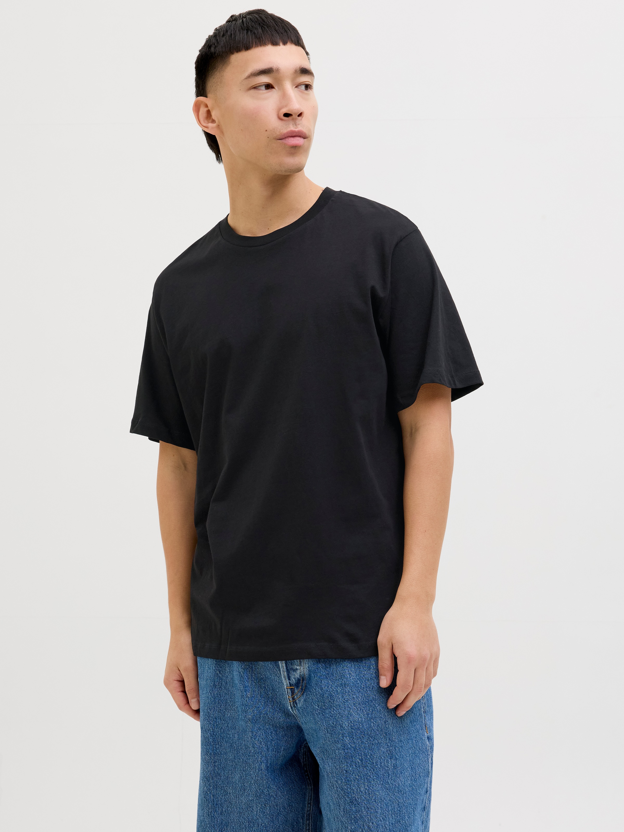 Jack & Jones Kurzarmshirt "JJHUGO LOOSE TEE SS CREW NECK 5PK MP" Packung, 5 günstig online kaufen
