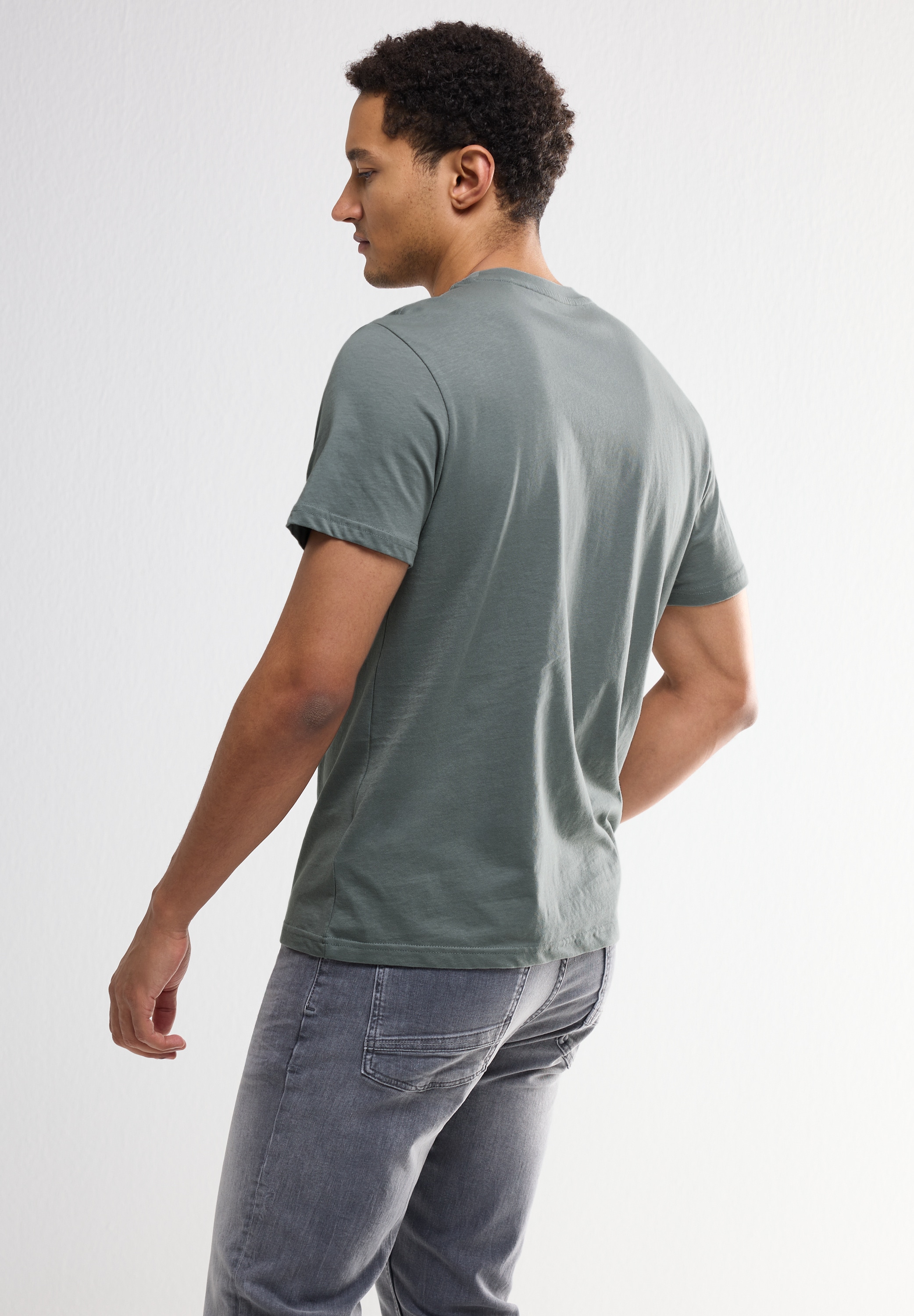 STREET ONE MEN T-Shirt, aus reiner Baumwolle
