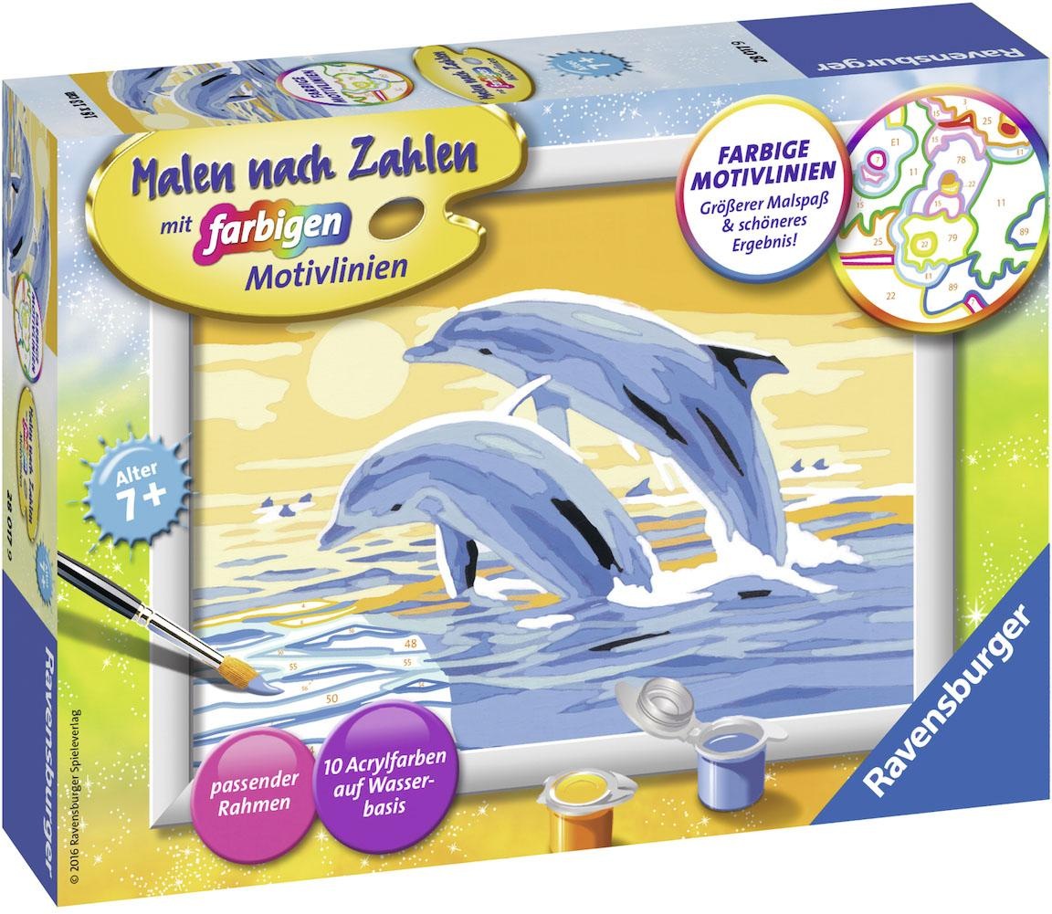 Ravensburger Malen nach Zahlen »Freunde des Meeres«, Made in Europe, FSC® - schützt Wald - weltweit