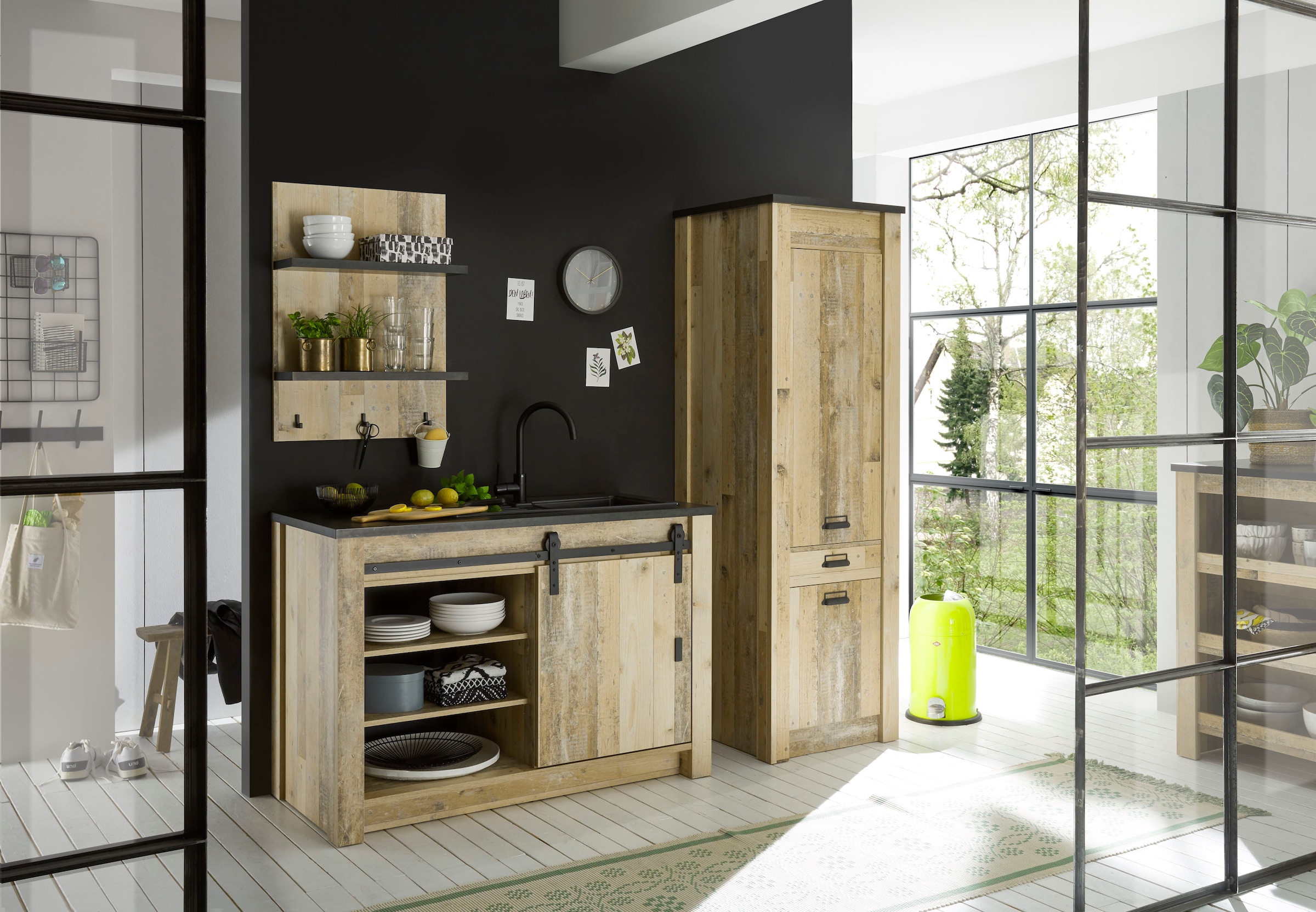 Home affaire Küche »Sherwood«, Breite 210 cm, ohne E-Geräte