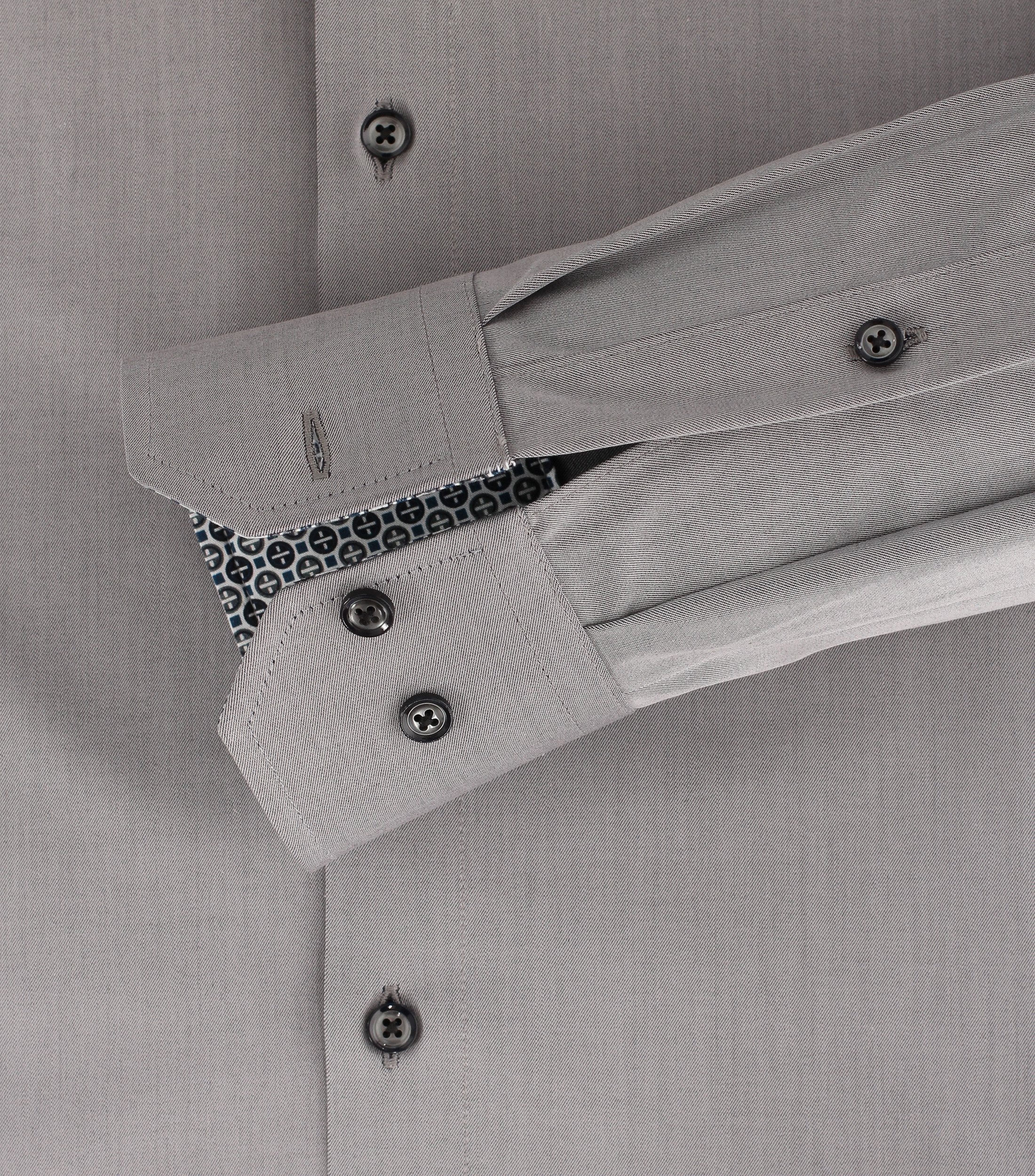 VENTI Men's Business Shirt Light Gray Size 37 3