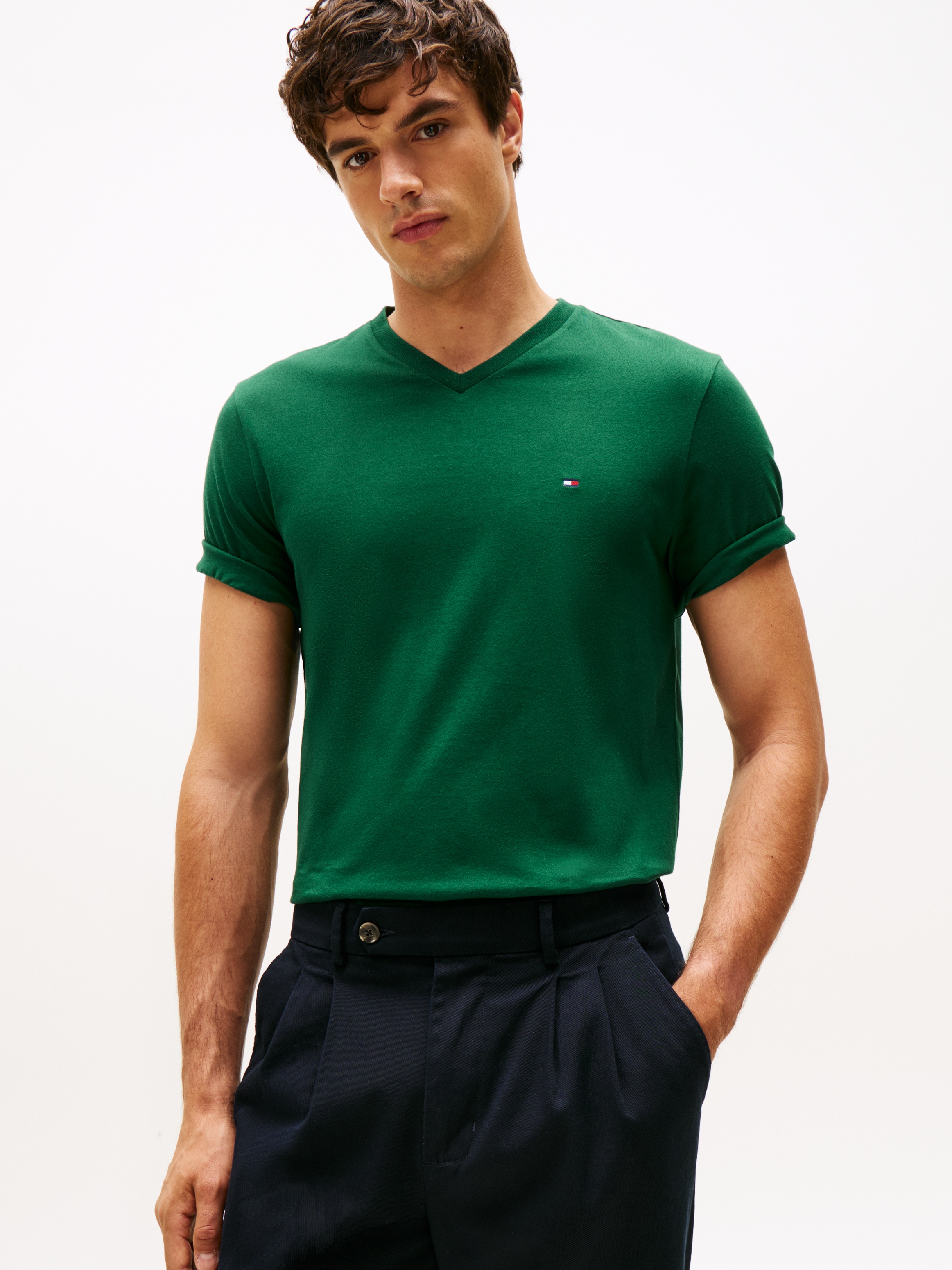 Tommy Hilfiger V-Shirt "ESSENTIAL V-NECK TEE" günstig online kaufen