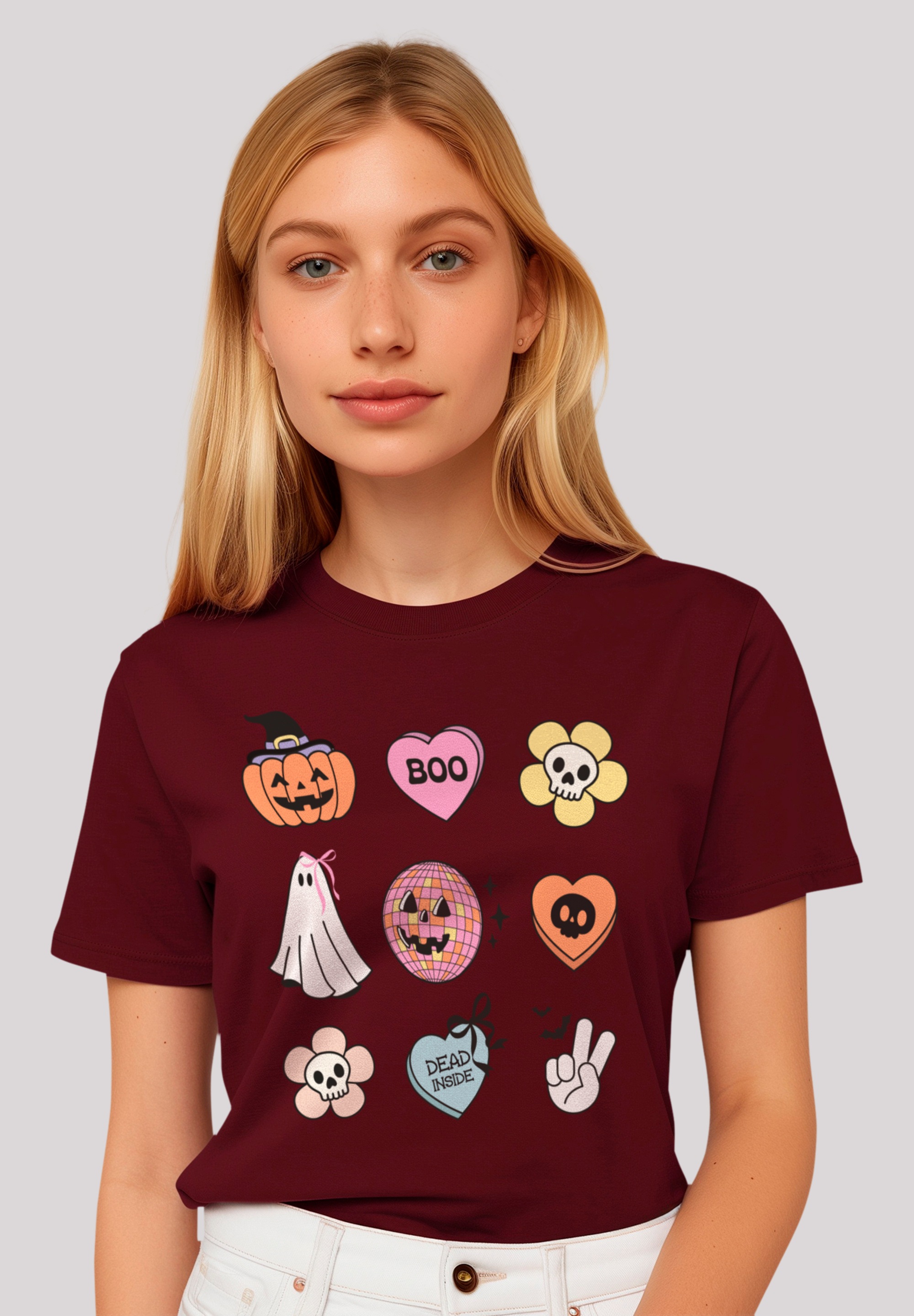F4NT4STIC Marškinėliai »Retro Halloween Icons« P...