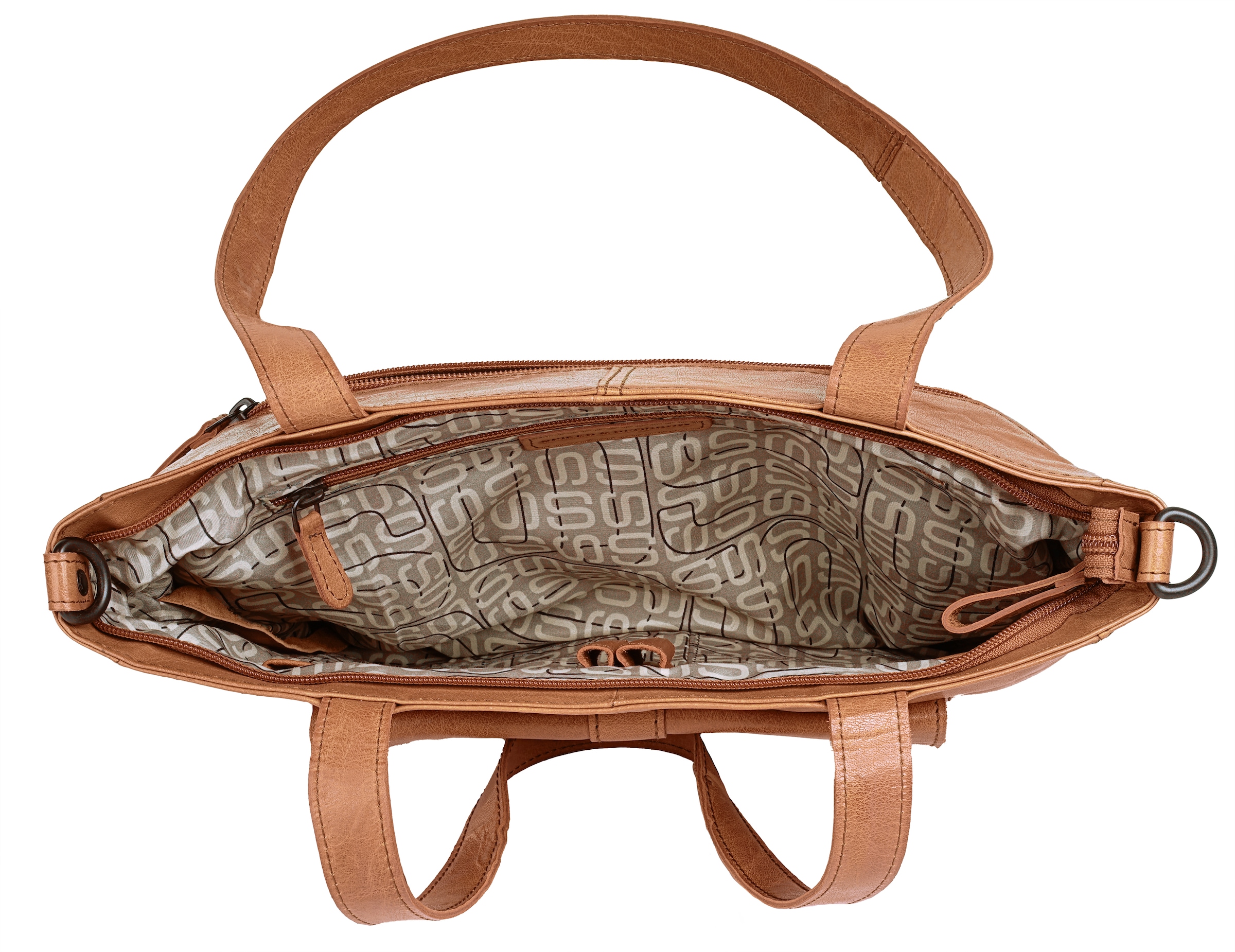 Spikes & Sparrow Shopper, echt Leder