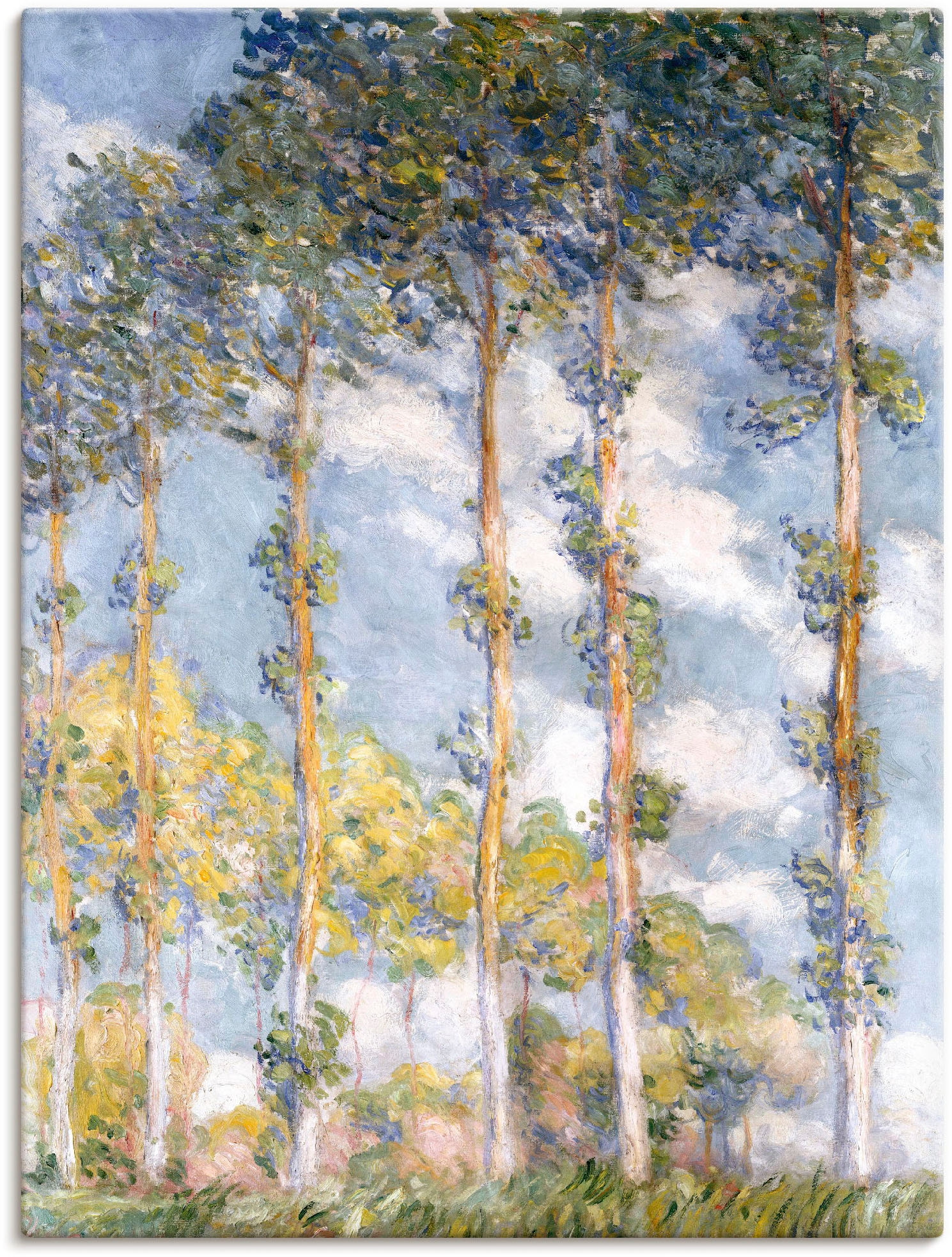 Artland Leinwandbild "Pappeln. 1881", Bäume, (1 St.), auf Keilrahmen gespannt