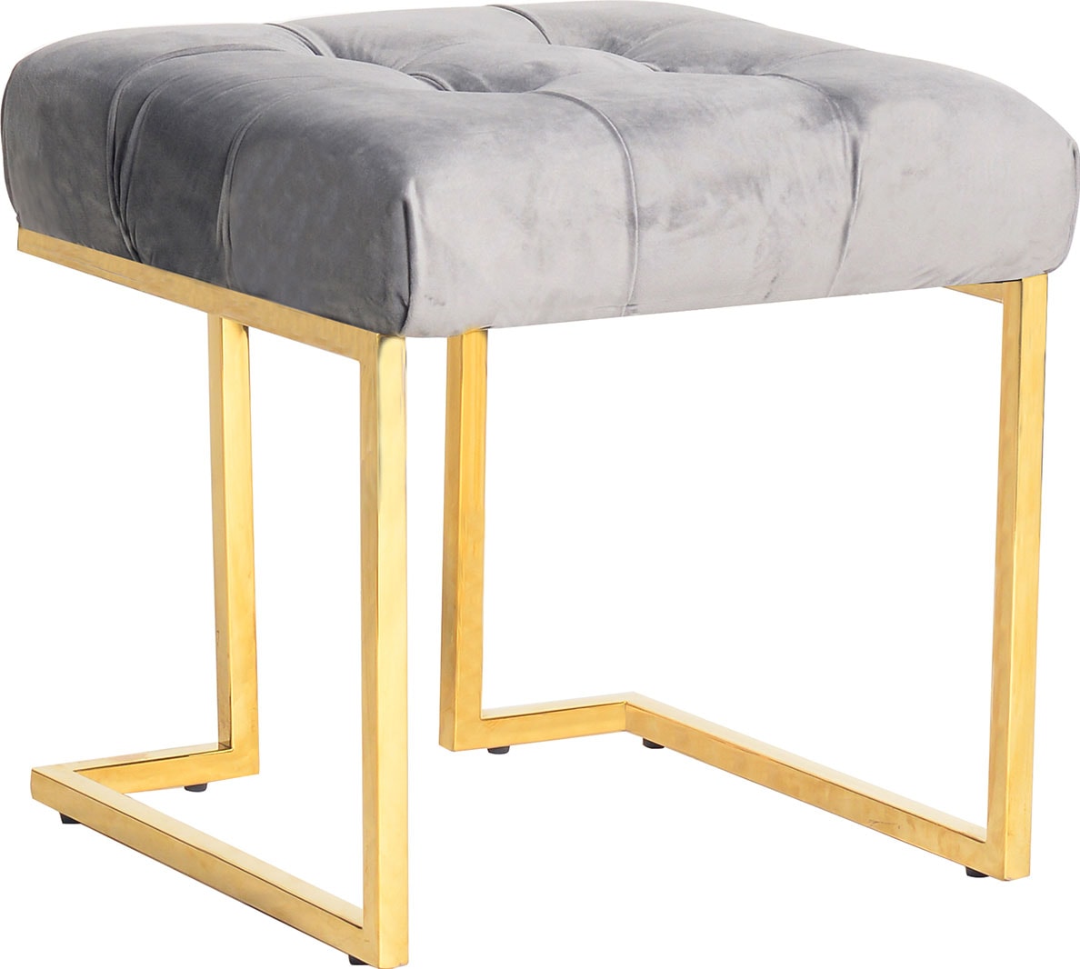 Kayoom Polsterhocker "Hocker Rarity 125, Edler Touch durch goldenes Gestell günstig online kaufen