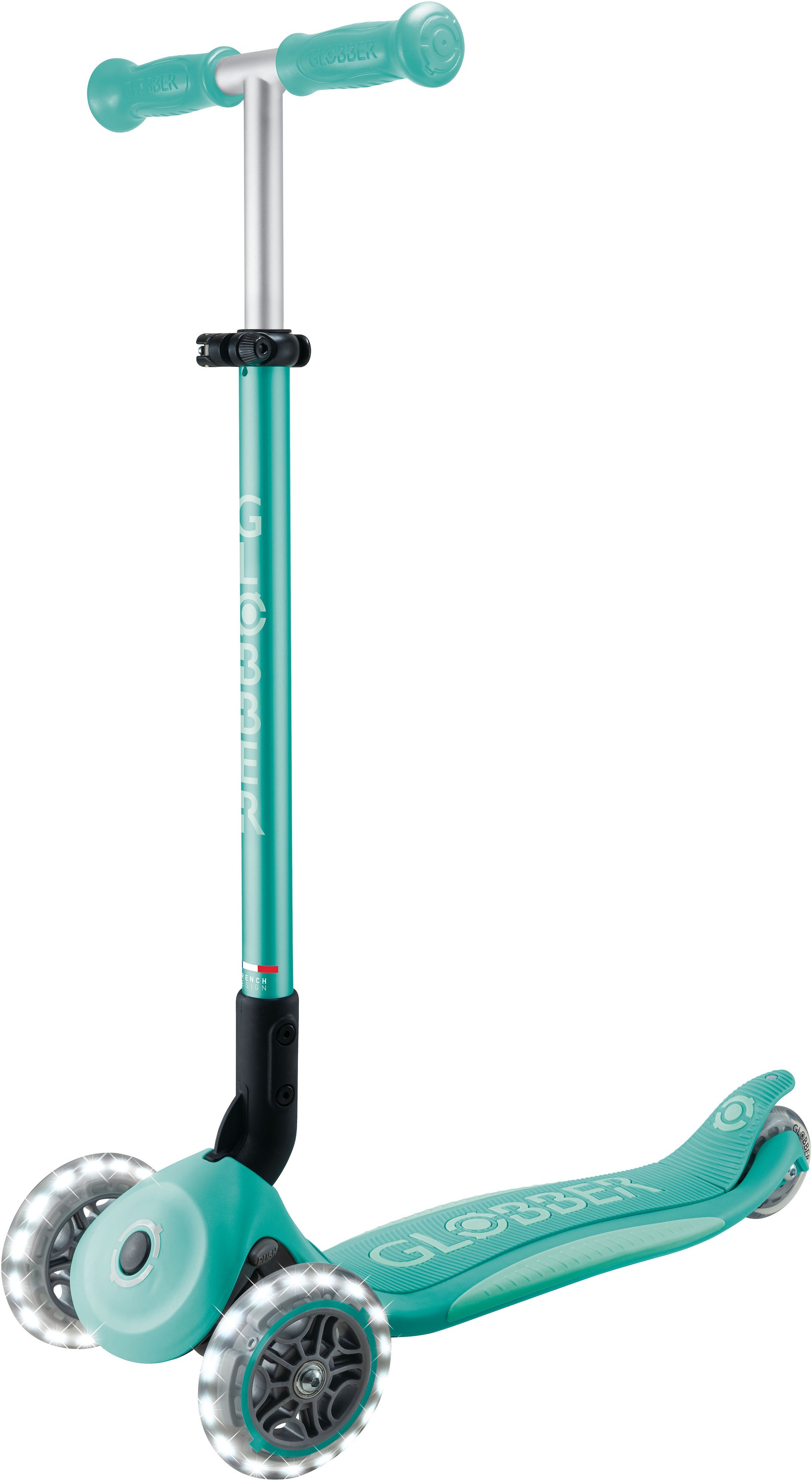 Globber Tretroller »ELITE LIGHTS, mit Leuchtrollen«
