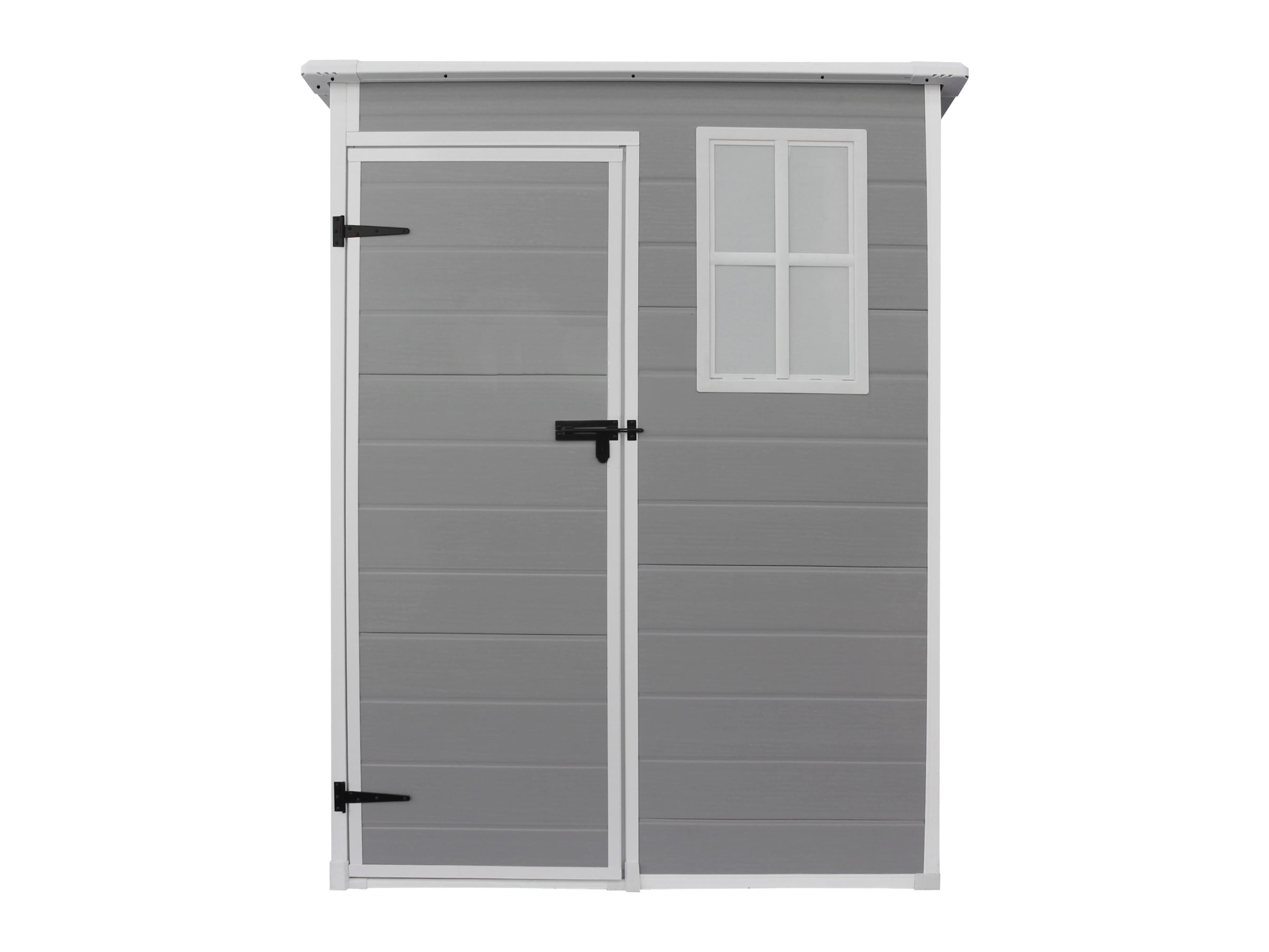 Gerätehaus KONIFERAhellgrau, Polypropylen (PP), Garten, Gerätehäuser, "Lugo", Nagersicher und wasserdicht