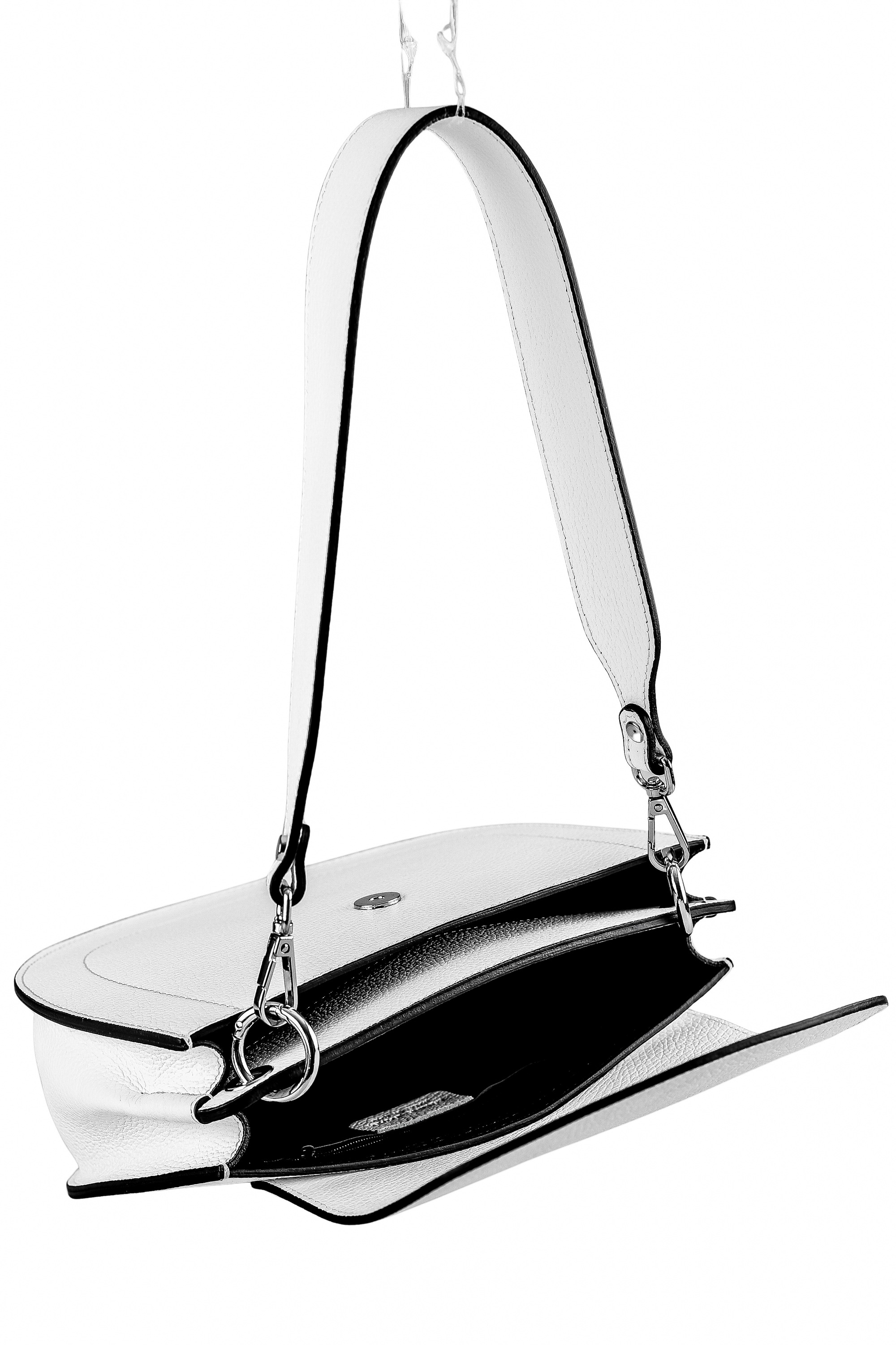 COLLEZIONE ALESSANDRO Schultertasche »Bianco Luxe«, aus Leder in luxuriösem weiß