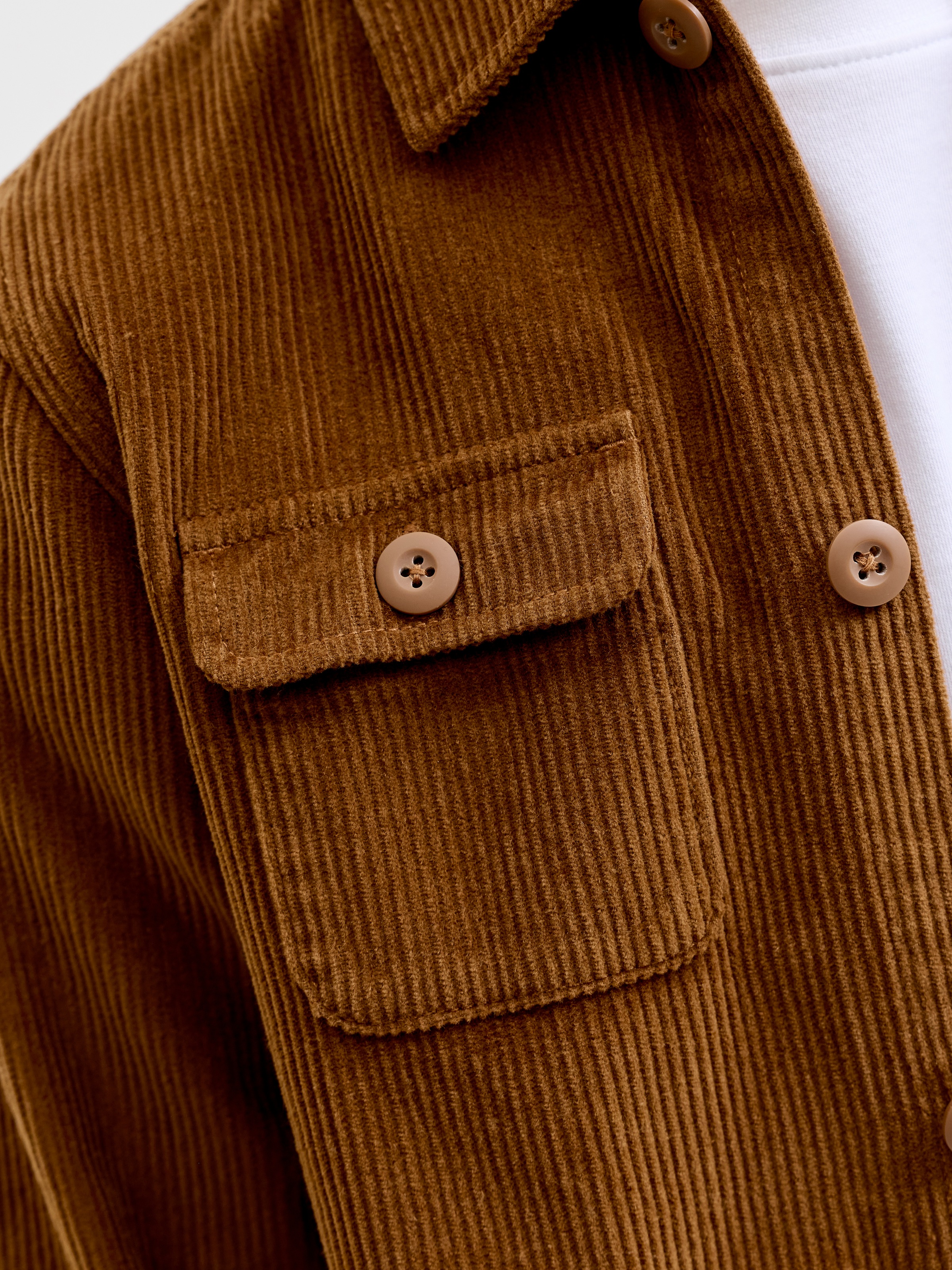Jack & Jones Junior Langarmhemd »JJEREGENT CORD OVERSHIRT LS JNR« Baumwolle, locker geschnitten