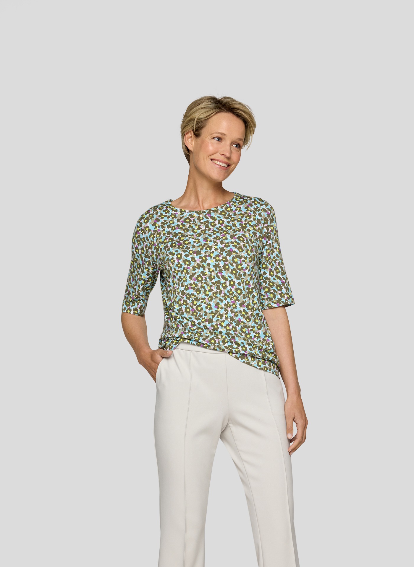 Rabe Print-Shirt "Rabe Stylisches T-Shirt mit modernem Allover-Print" günstig online kaufen