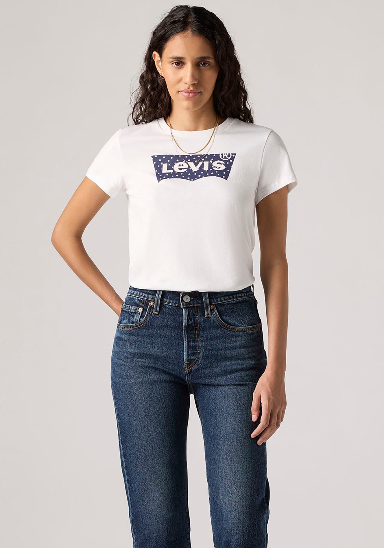 Levis T-Shirt "THE PERFECT TEE WHITES", mit Logoprint günstig online kaufen