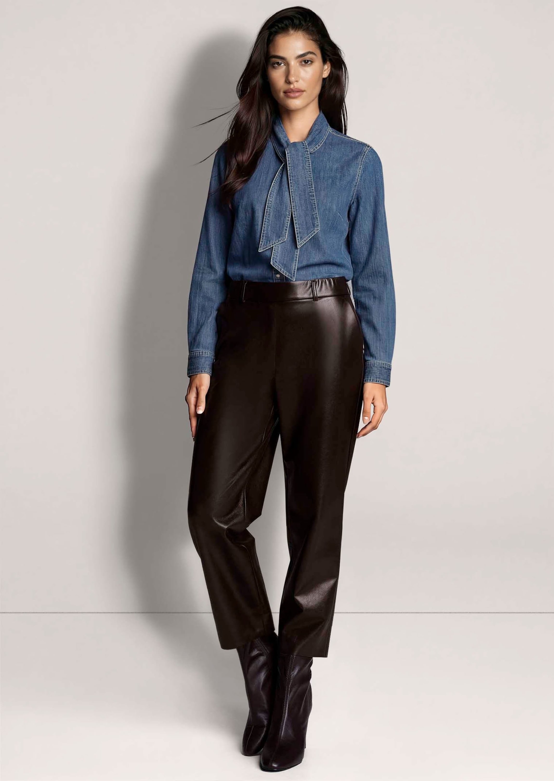 MADELEINE Lederhose »Hose 7/8-Hose in Lederoptik«