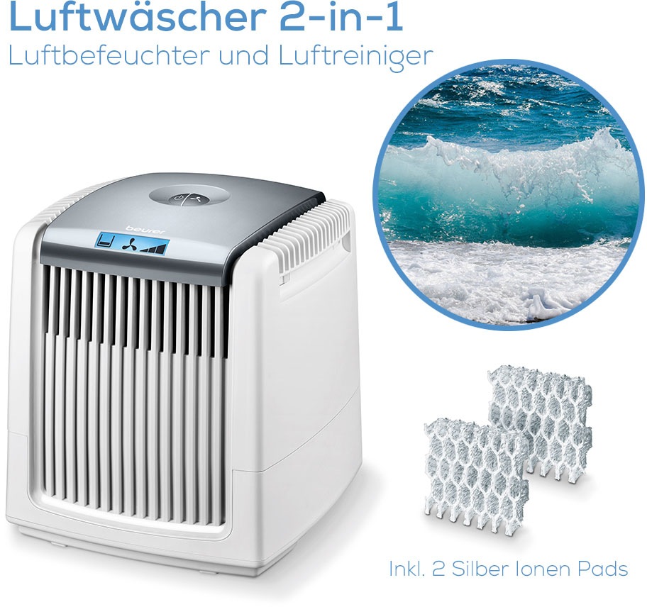 BEURER Kombigerät Luftbefeuchter und -reiniger "LW 230" für 40 qm Räume Ink günstig online kaufen