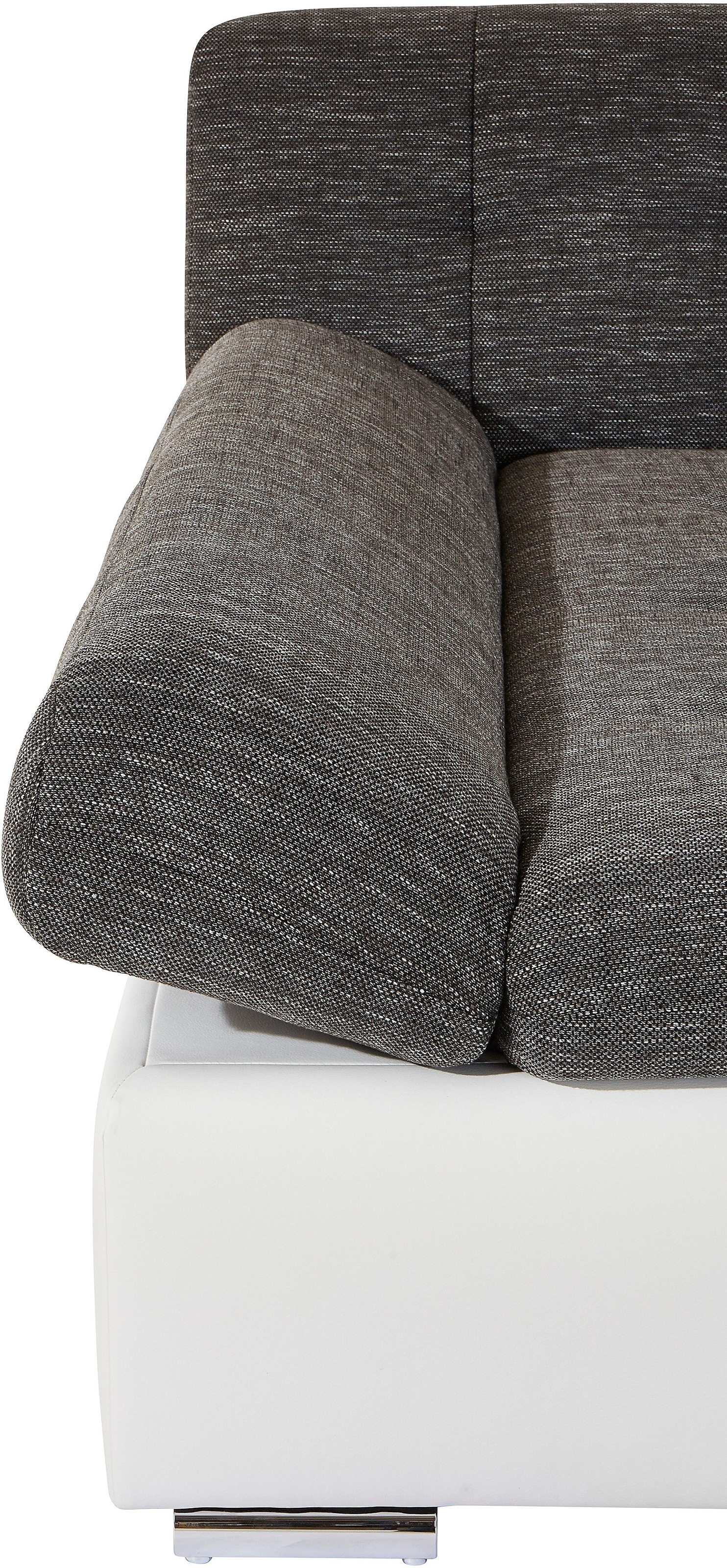 TRENDMANUFAKTUR Wohnlandschaft »Reggae modern und bequem, aktueller Materialmix, U-Form«, inkl. verstellbare Armlehne, wahlweise mit Bettfunktion