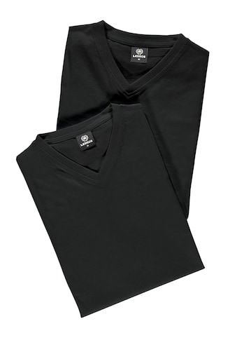 T-Shirt »LERROS Doppelpack T-Shirt, V-Neck in Premium Baumwollqualität«
