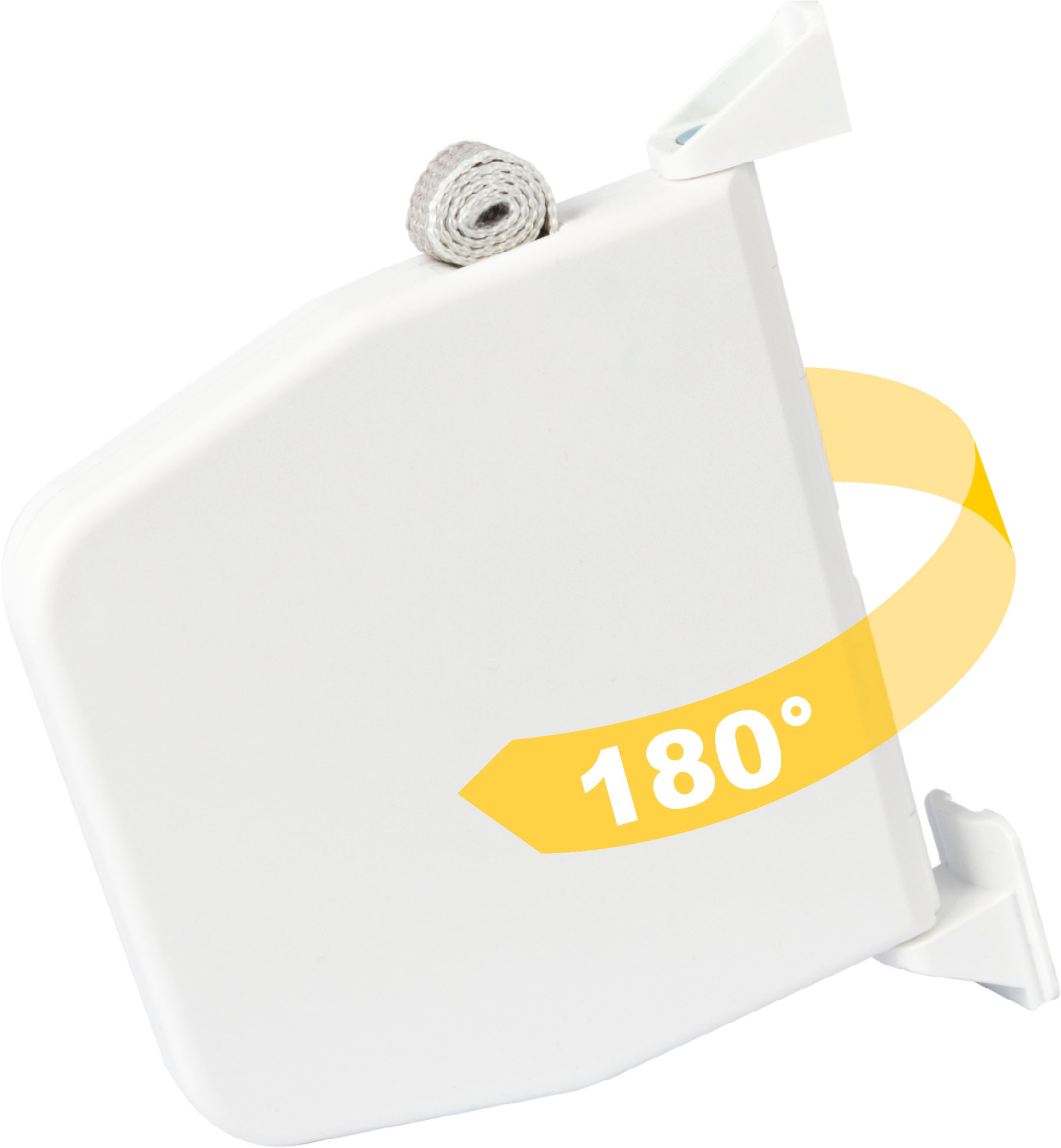 SCHELLENBERG Aufputz-Gurtwickler »Minisystem, Flexo Aufschraubwickler inkl. 7 m Gurtband« 1 Stk. tlg. Gurtwickler schwenkbar um 180°