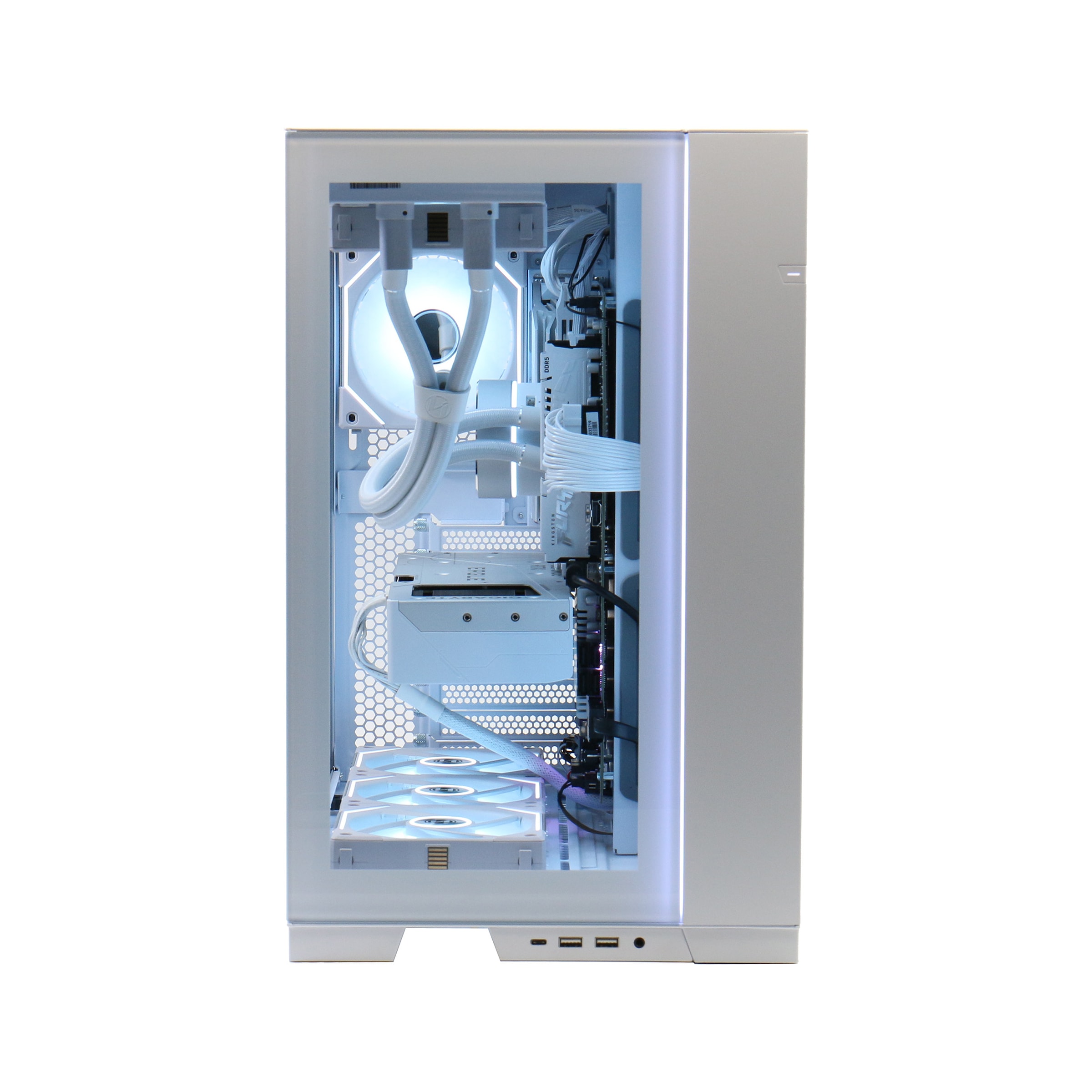 Hyrican Gaming-PC »Pure White 7355«, DDR5 RAM; PCIe Gen4; Windows 11