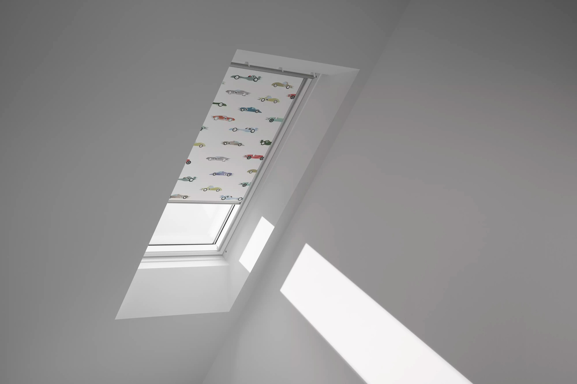 VELUX Verdunklungsrollo »DKL 4654S« verdunkelnd ohne Bohren in Führungsschienen alufarbene Führungsschienen & Griffleiste