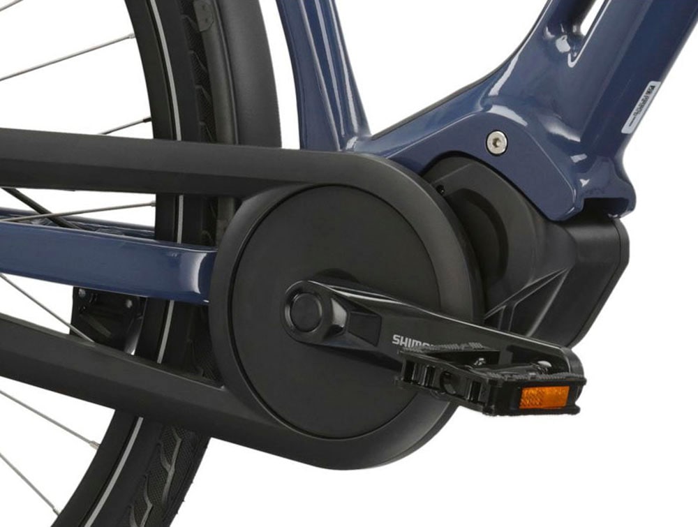 Kross E-Bike »E-Citybike Sentio Hybrid 4.0 28 Zoll blau«, 7 Gang, Shimano, NEXUS, Mittelmotor 250 W