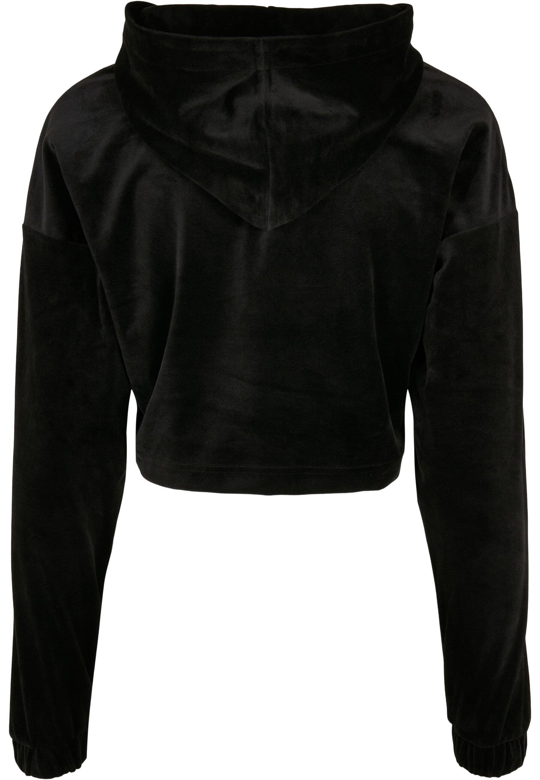 URBAN CLASSICS Kapuzenpullover "Urban Classics Damen Ladies Cropped Velvet günstig online kaufen