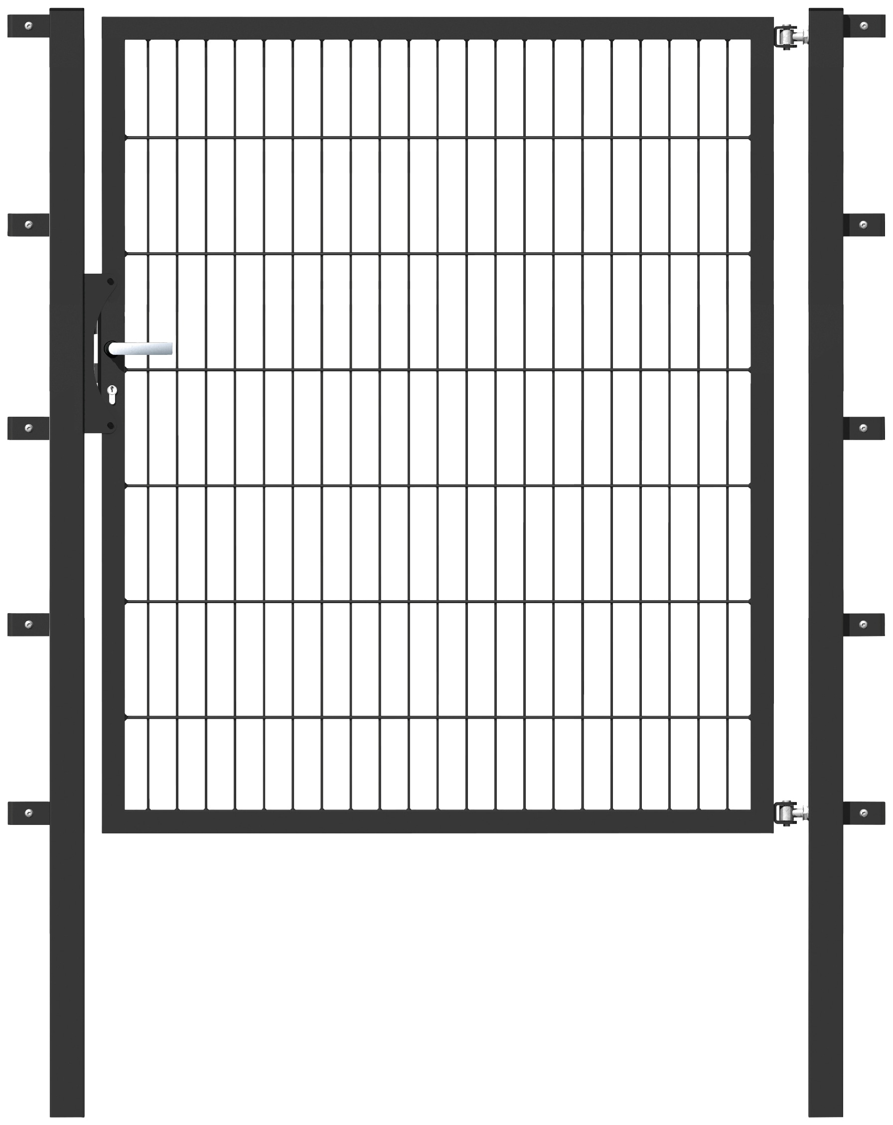 Alberts Zauneinzeltür, 125 cm Breite, in versch. Höhen